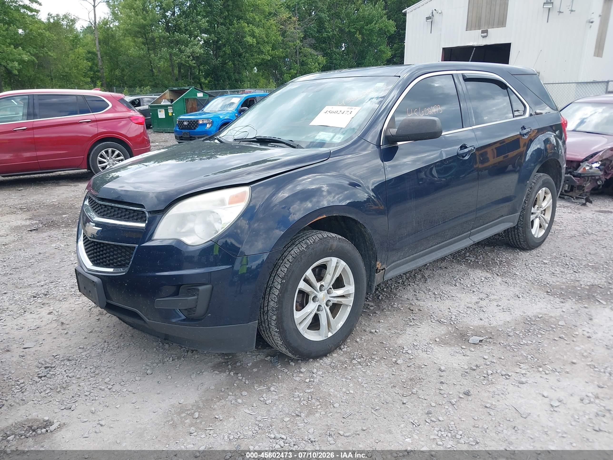2015 Chevrolet Equinox Ls Blue vin: 2GNFLEEK0F6240441