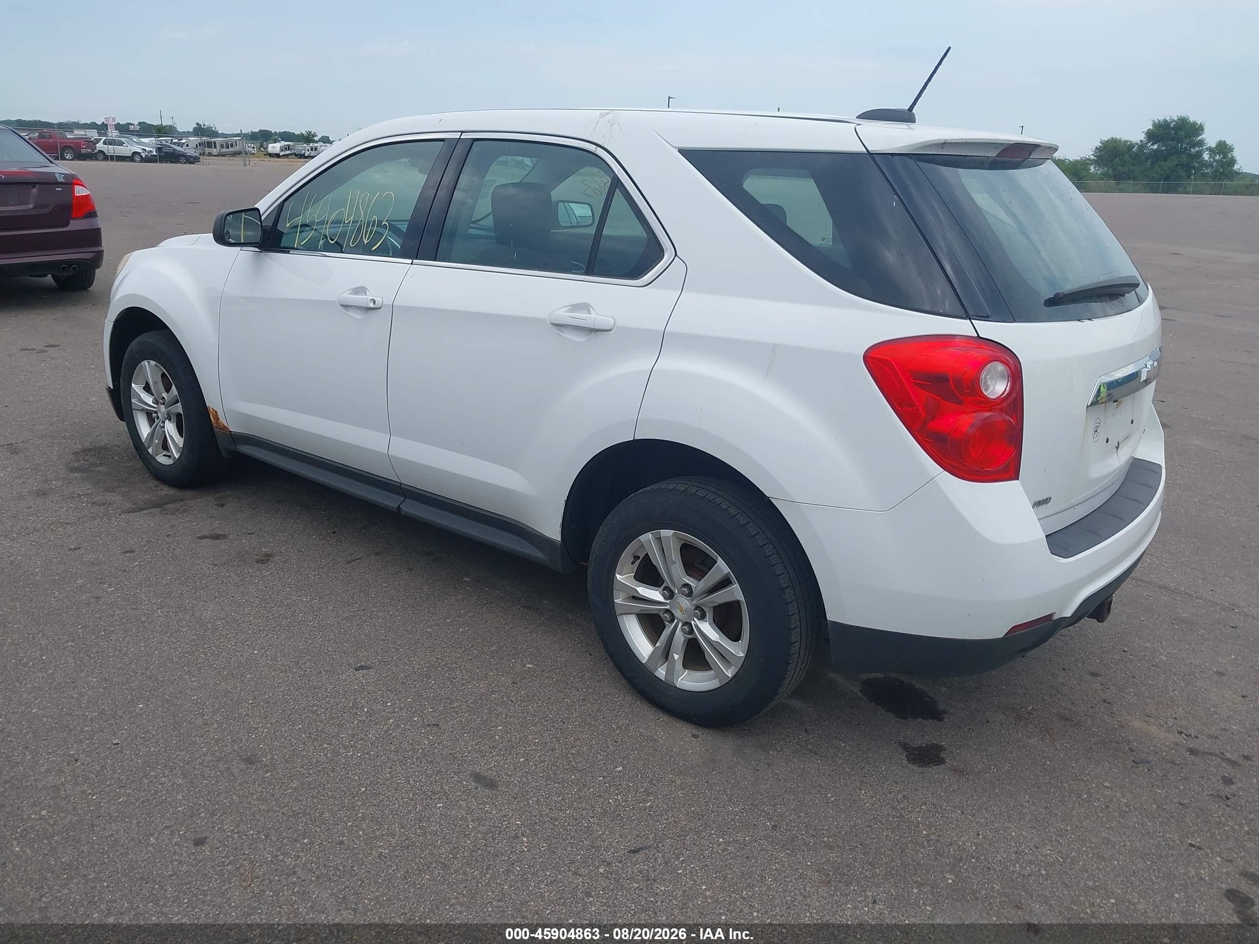 2015 Chevrolet Equinox Ls White vin: 2GNFLEEK0F6318474