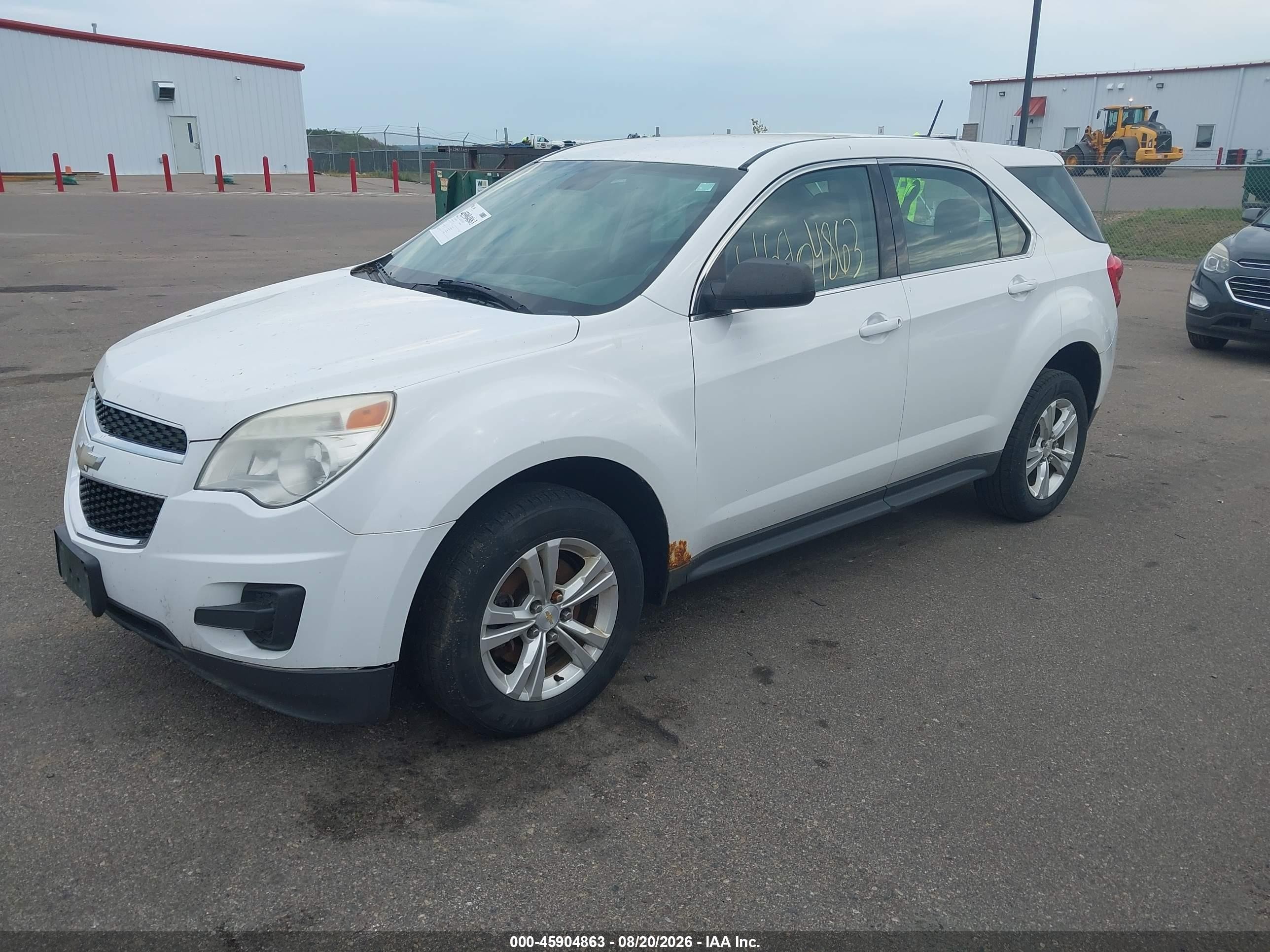 2015 Chevrolet Equinox Ls White vin: 2GNFLEEK0F6318474