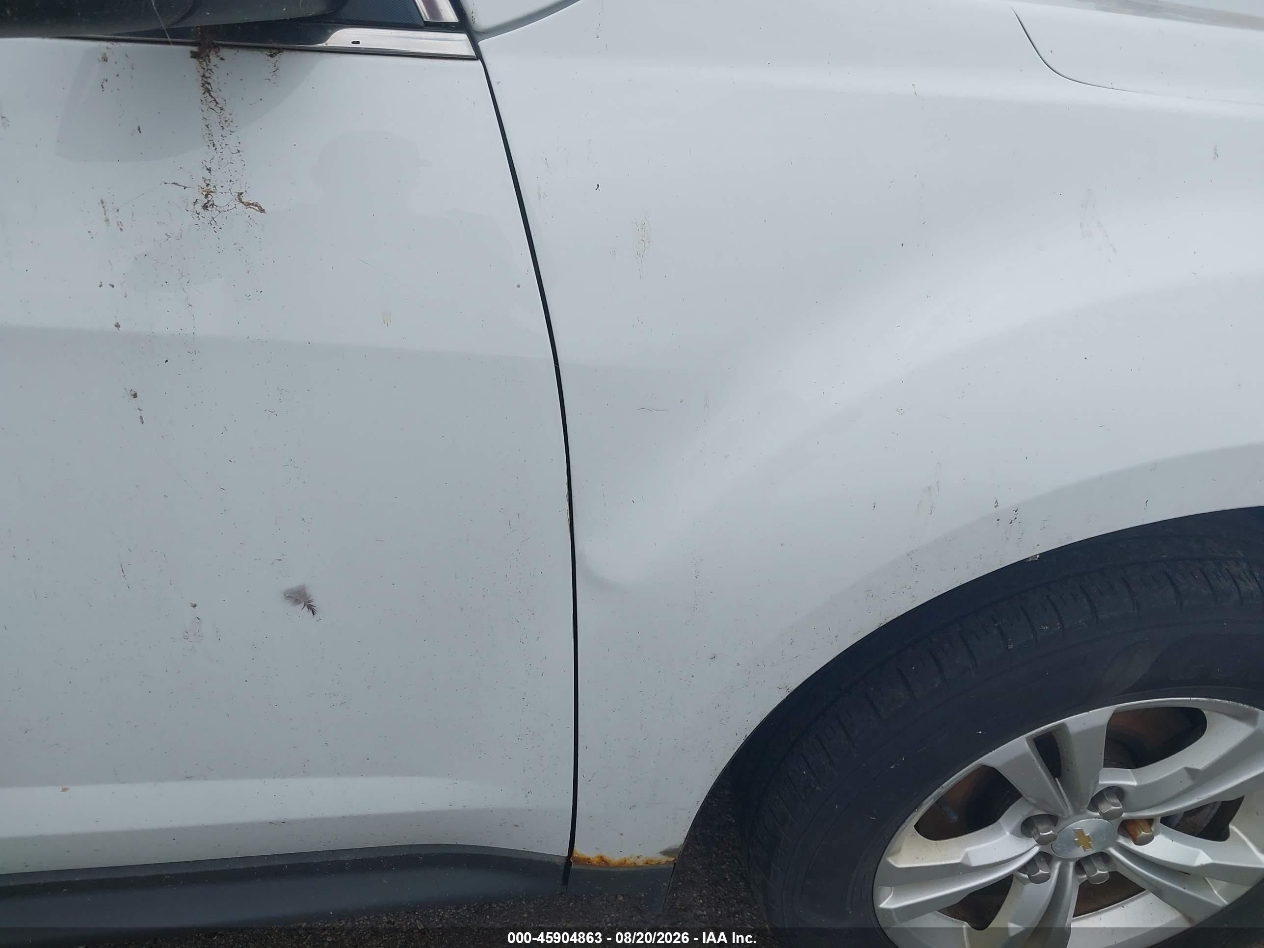 2015 Chevrolet Equinox Ls White vin: 2GNFLEEK0F6318474