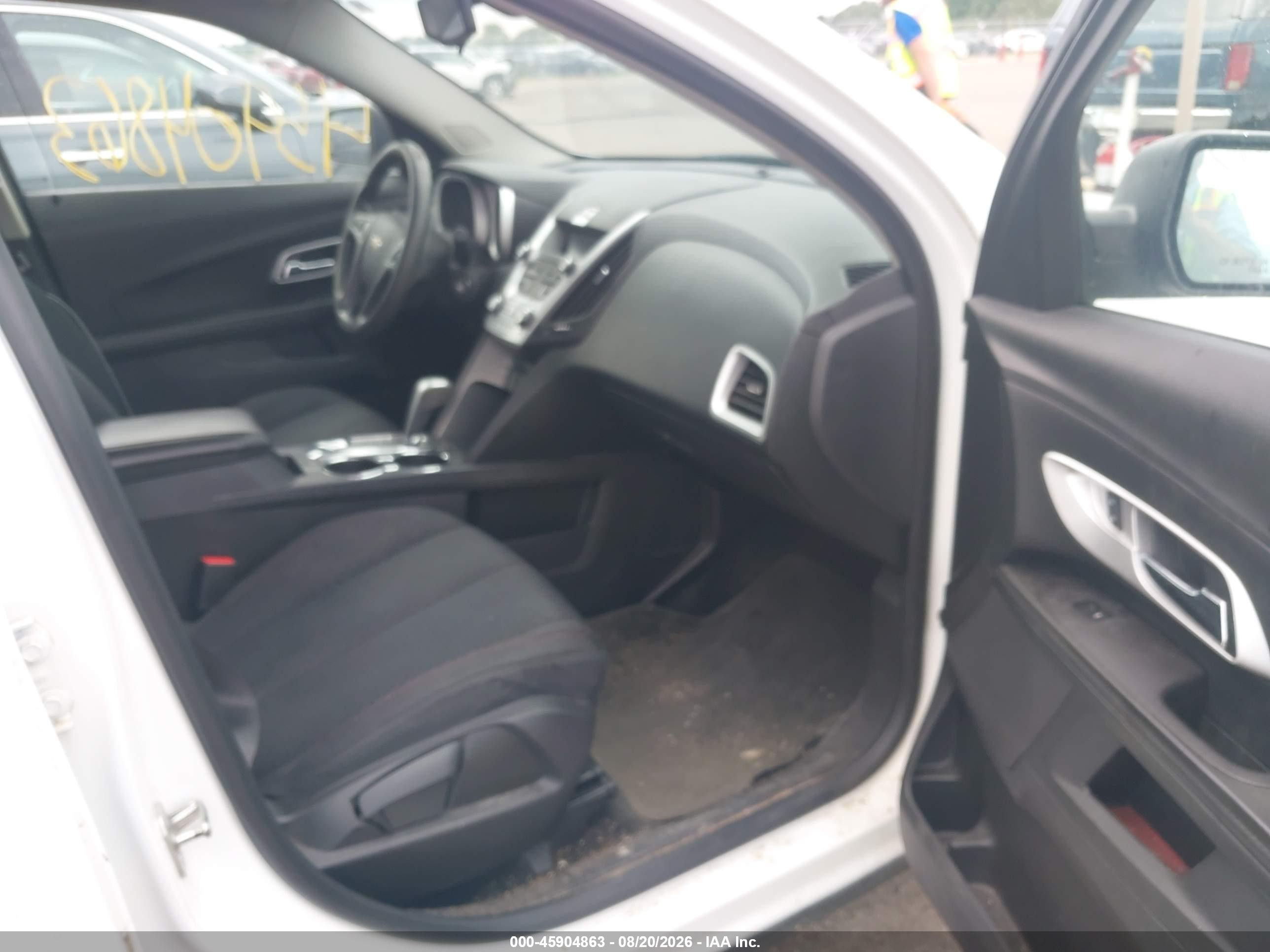 2015 Chevrolet Equinox Ls White vin: 2GNFLEEK0F6318474