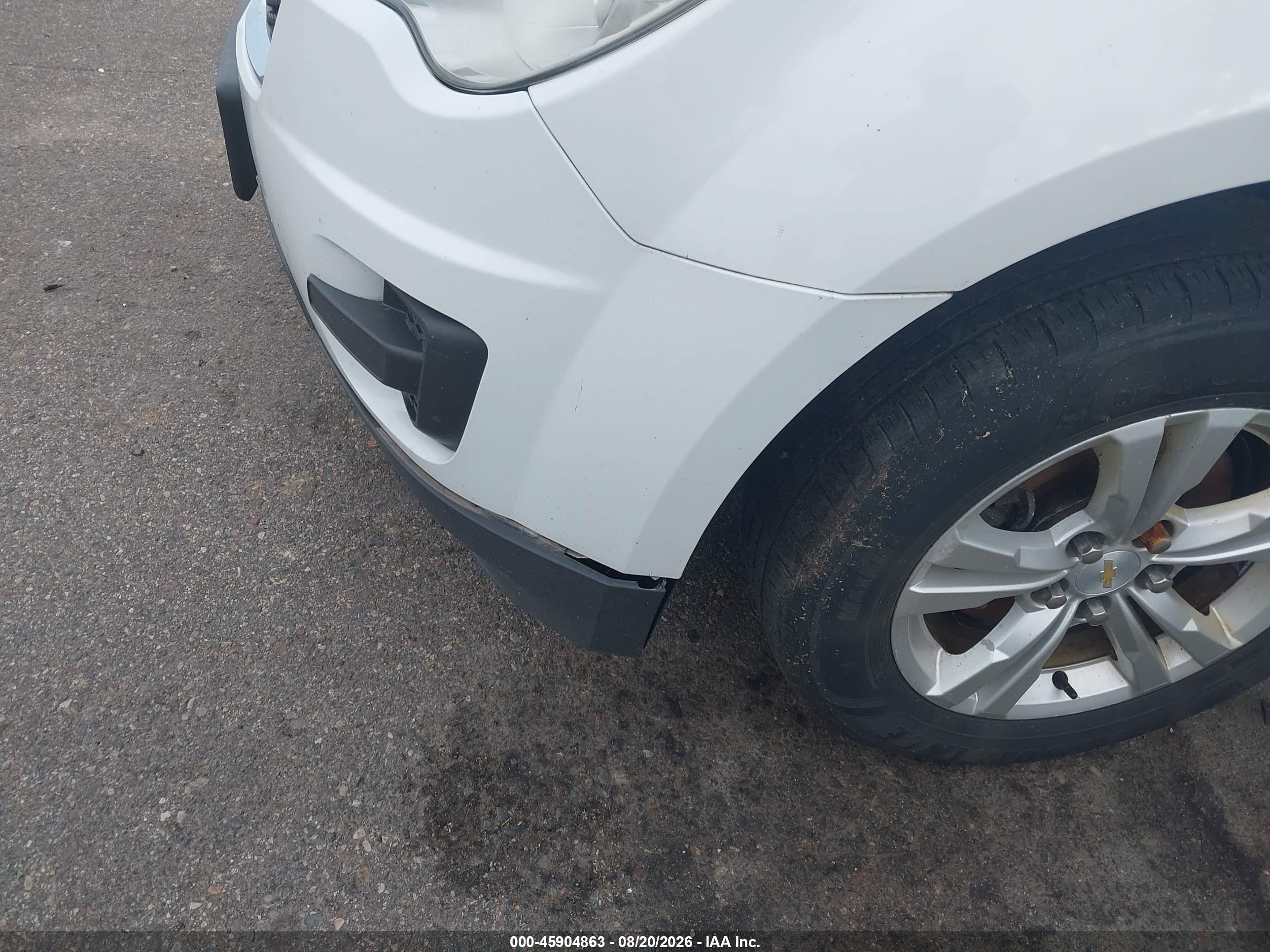 2015 Chevrolet Equinox Ls White vin: 2GNFLEEK0F6318474