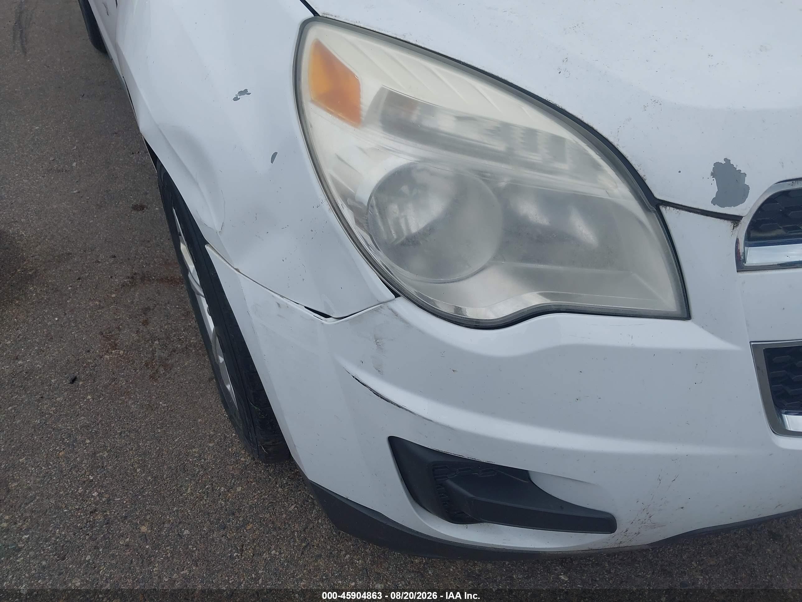 2015 Chevrolet Equinox Ls White vin: 2GNFLEEK0F6318474