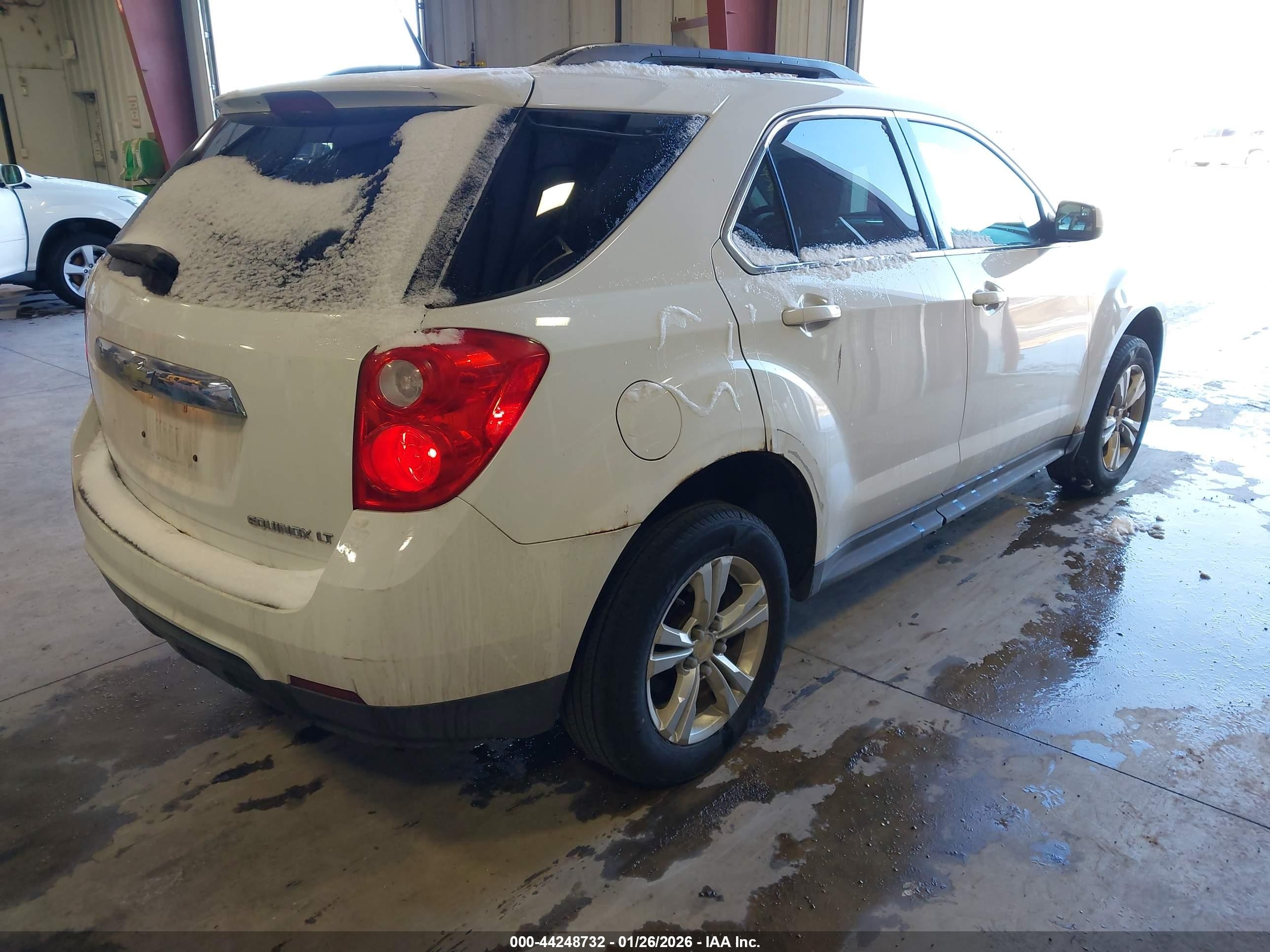 2012 Chevrolet Equinox 1lt White vin: 2GNFLEEK1C6202034