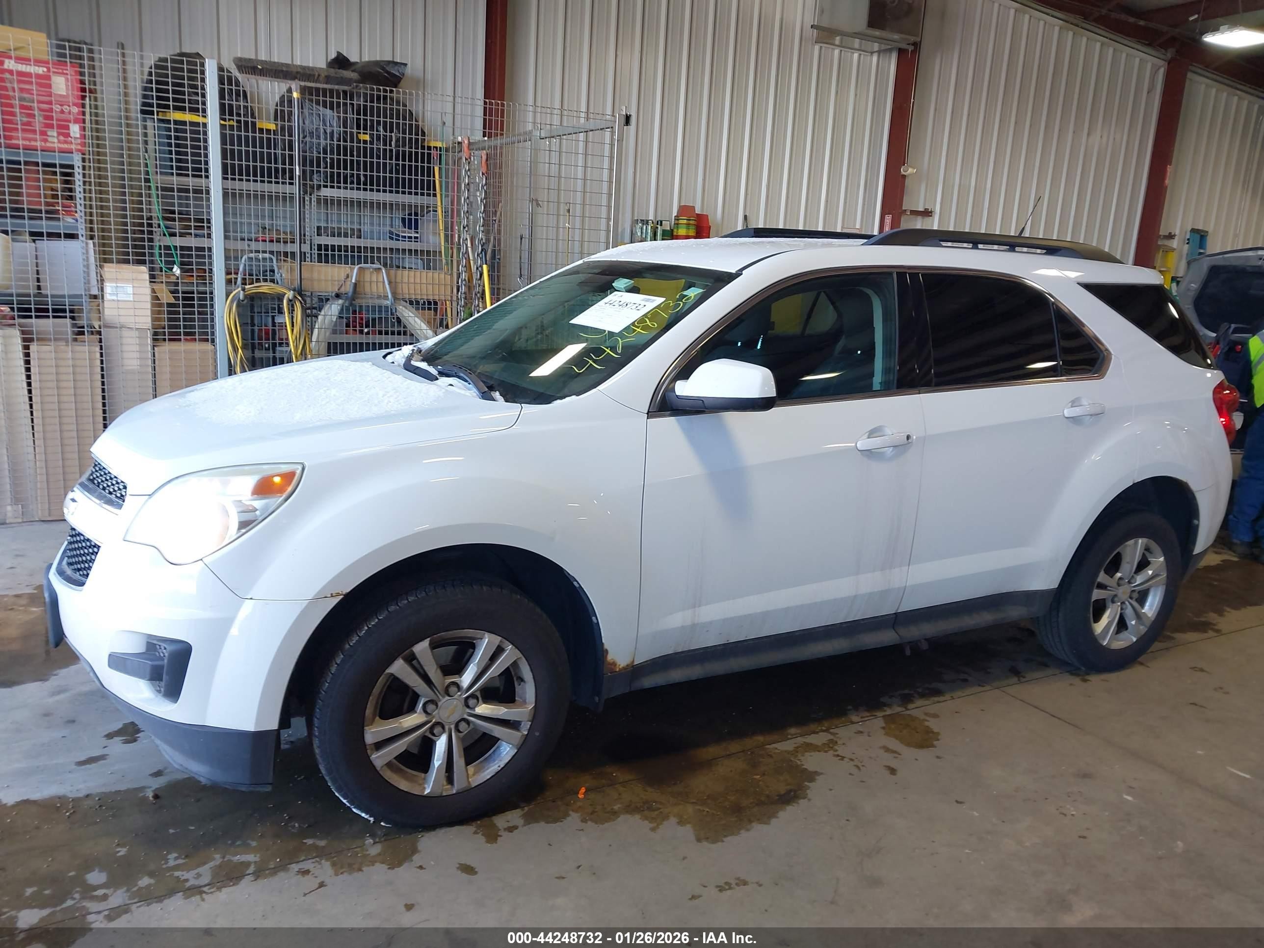 2012 Chevrolet Equinox 1lt White vin: 2GNFLEEK1C6202034