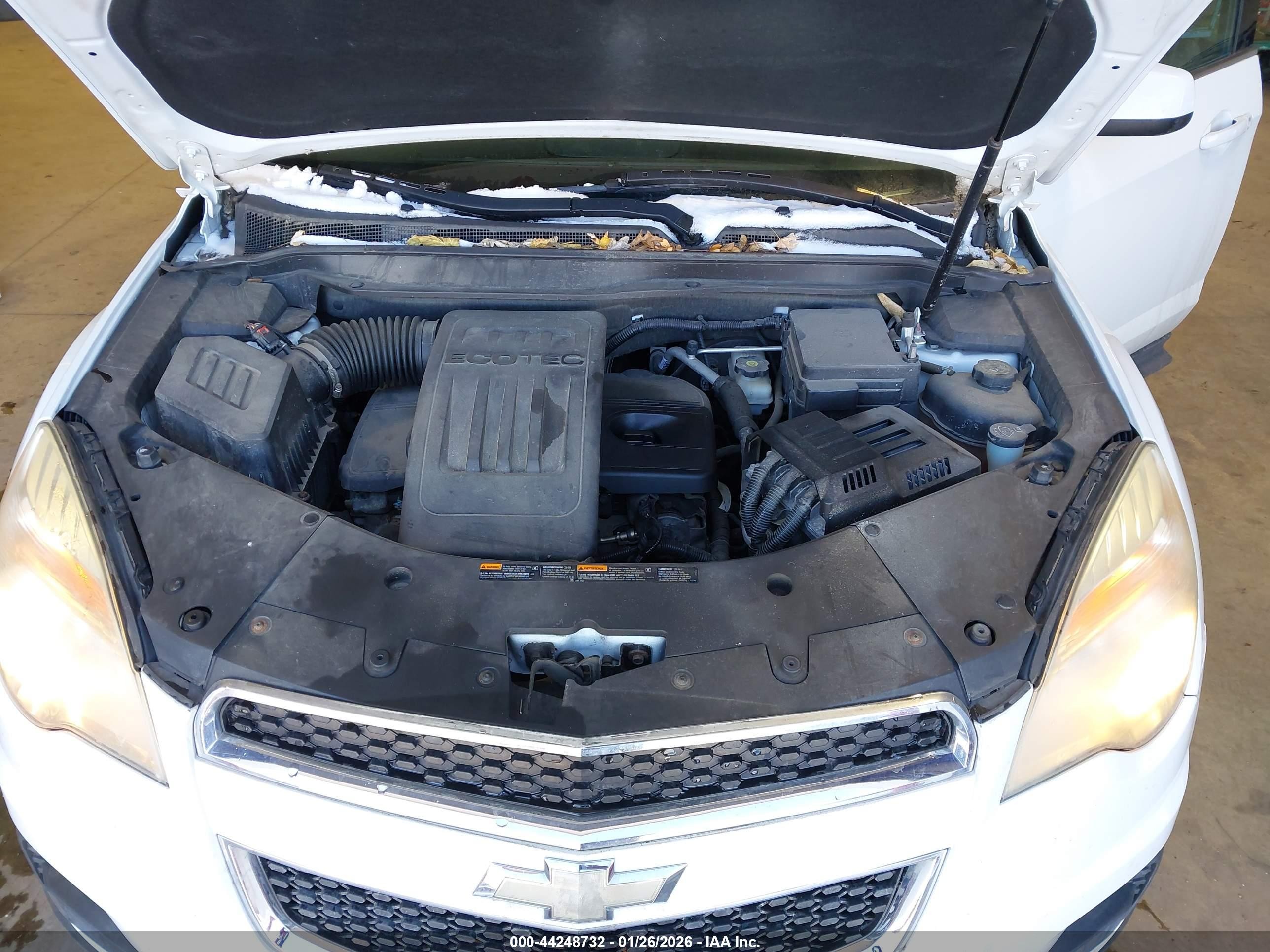 2012 Chevrolet Equinox 1lt White vin: 2GNFLEEK1C6202034