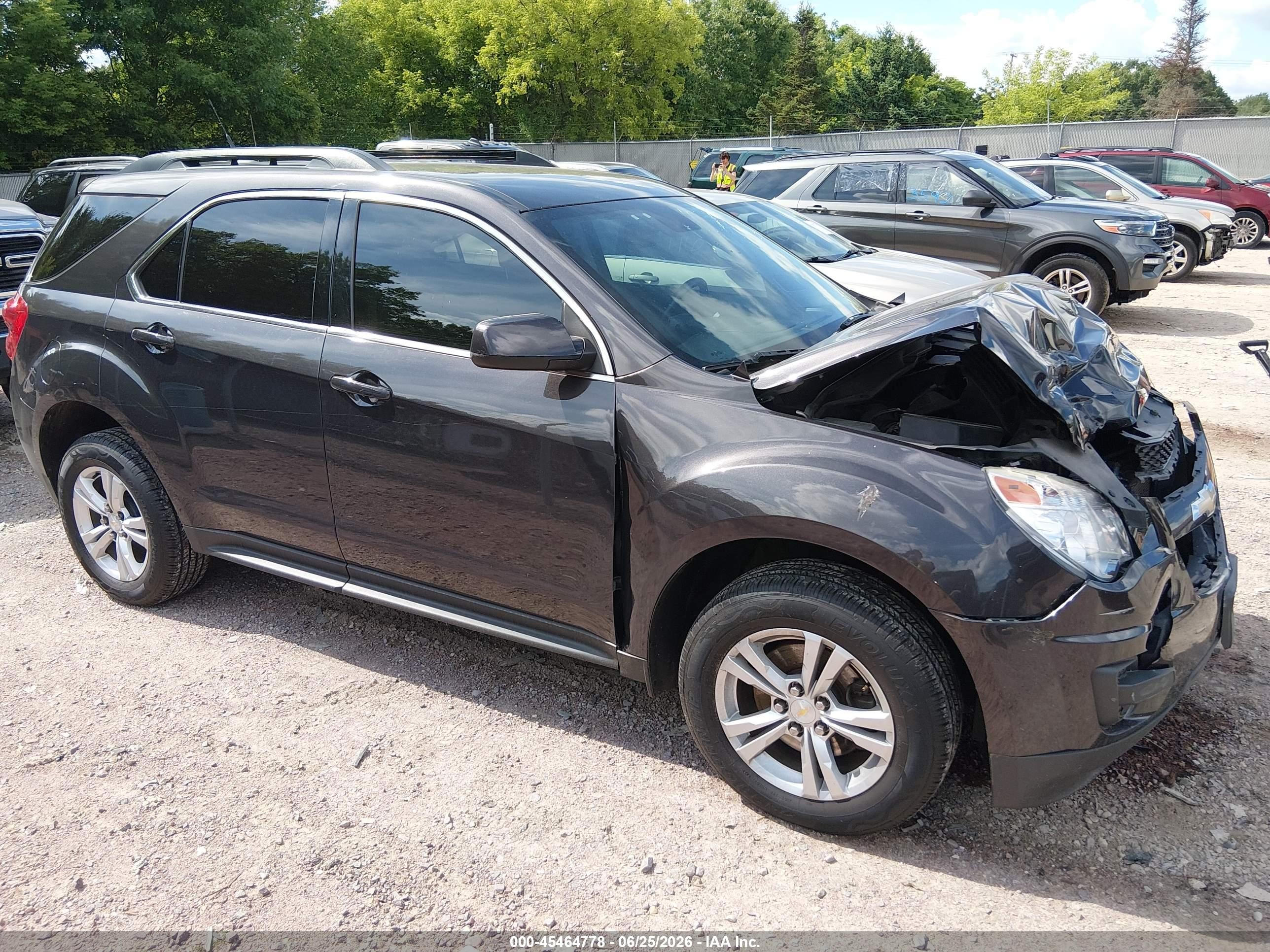 2013 Chevrolet Equinox Lt Gray vin: 2GNFLEEK1D6156416