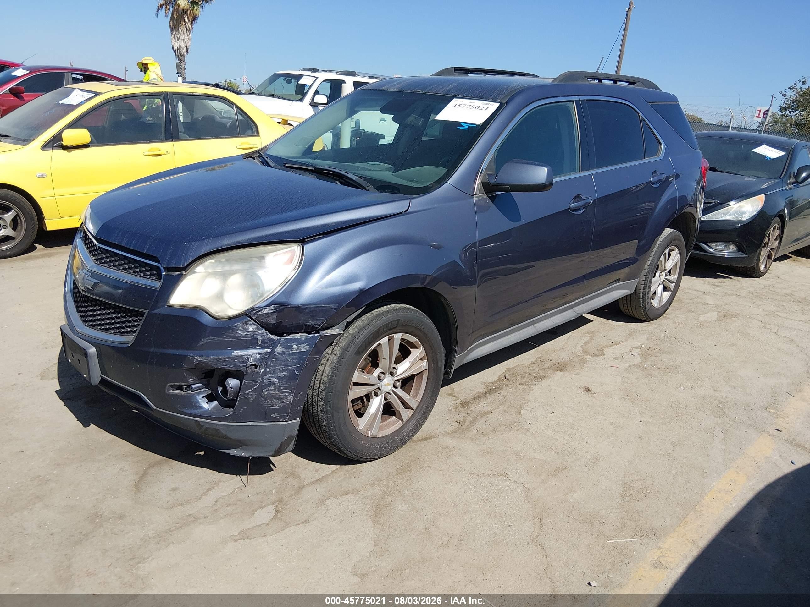 2013 Chevrolet Equinox Lt Синий vin: 2GNFLEEK1D6366580