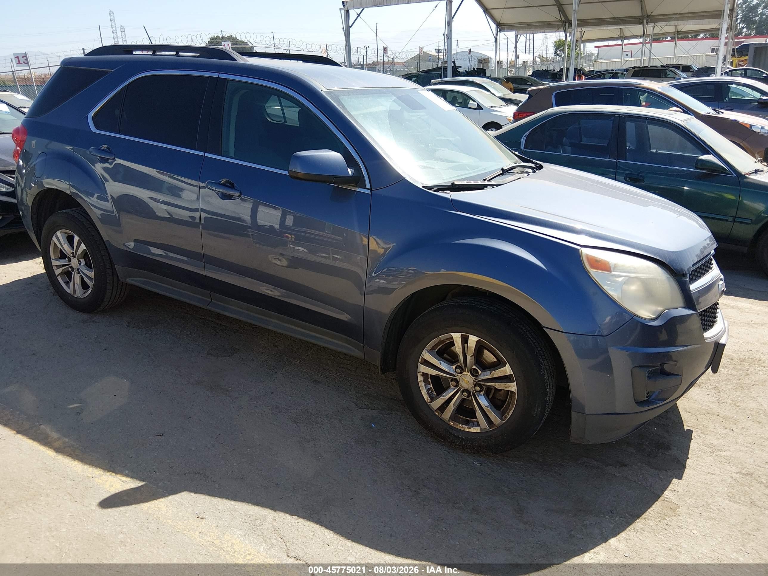 2013 Chevrolet Equinox Lt Синий vin: 2GNFLEEK1D6366580