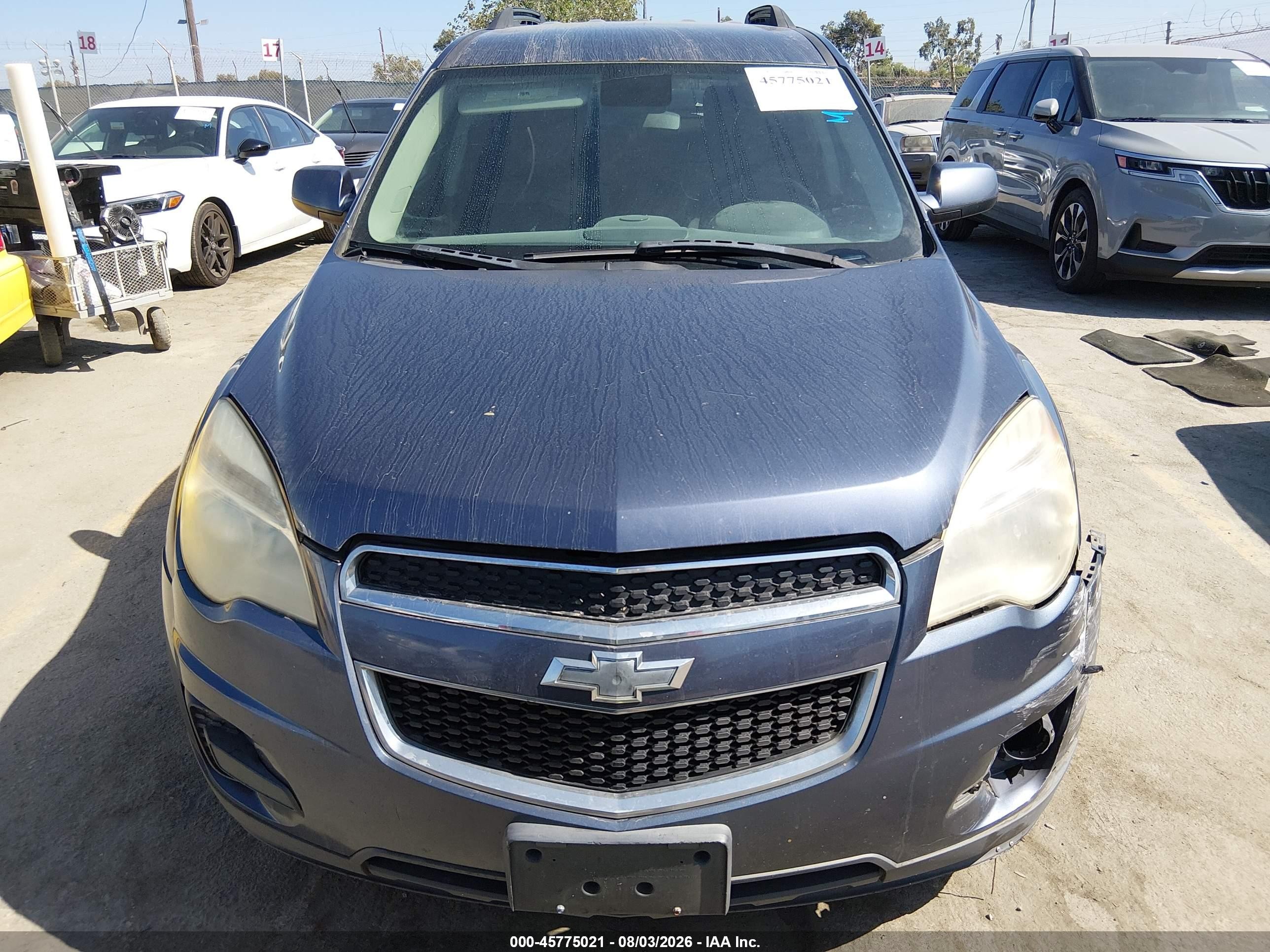 2013 Chevrolet Equinox Lt Синий vin: 2GNFLEEK1D6366580