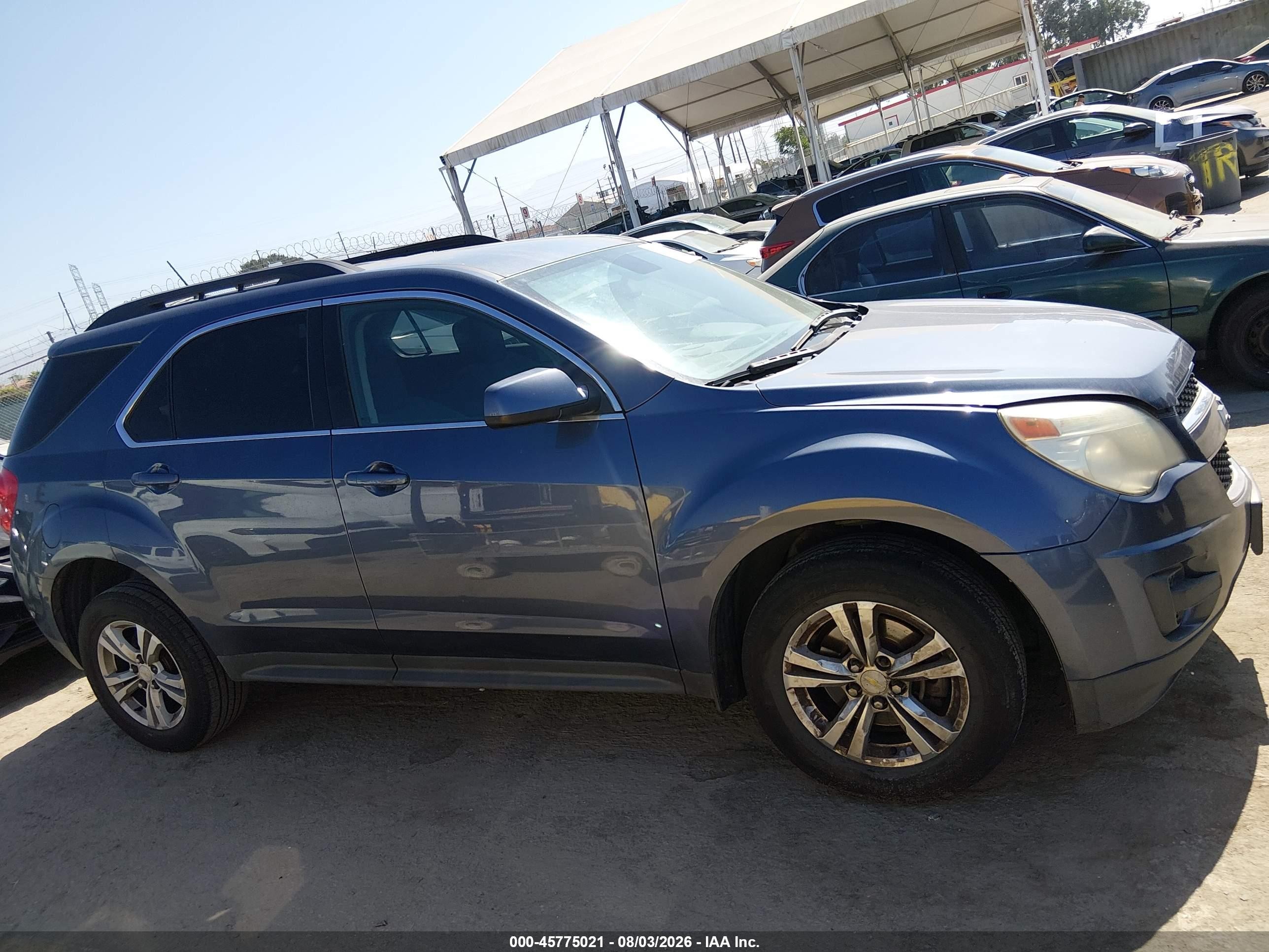 2013 Chevrolet Equinox Lt Синий vin: 2GNFLEEK1D6366580