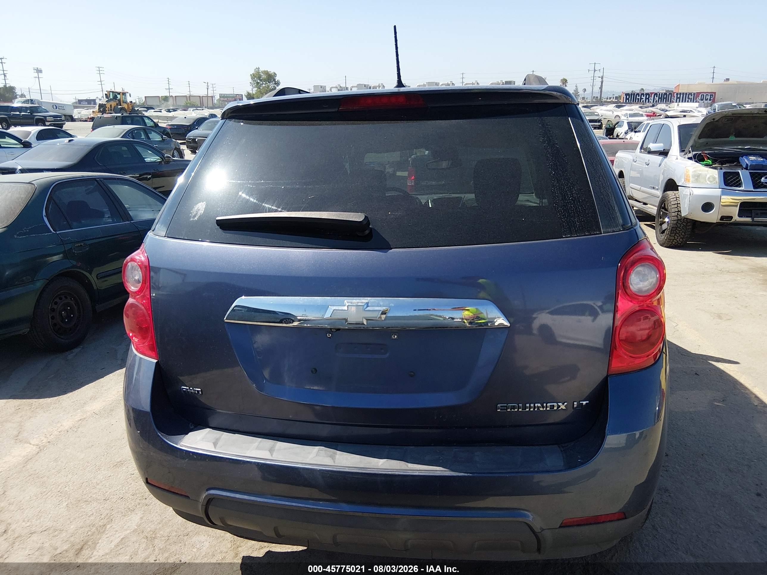 2013 Chevrolet Equinox Lt Синий vin: 2GNFLEEK1D6366580