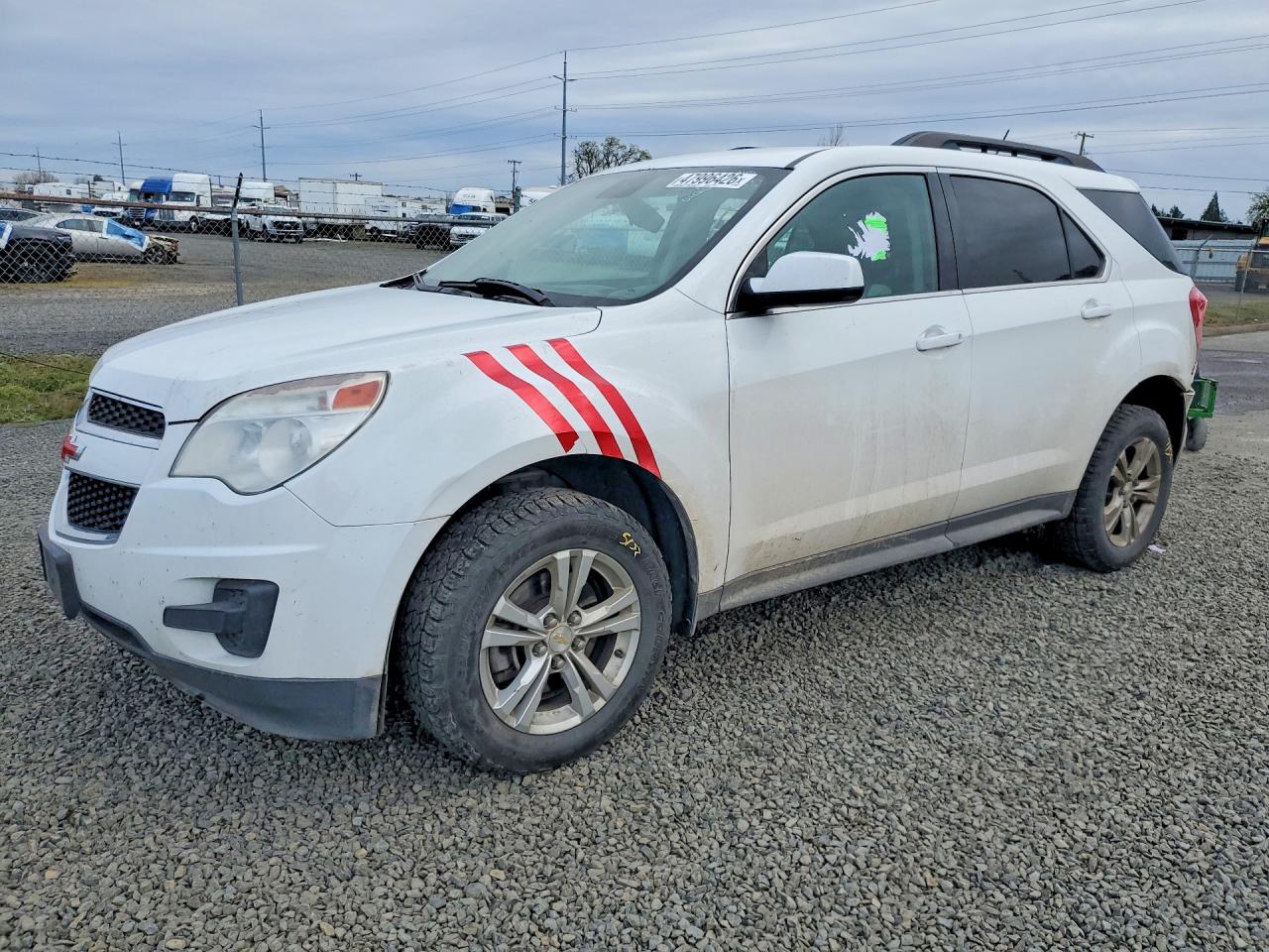 2013 Chevrolet Equinox Lt White vin: 2GNFLEEK1D6369978
