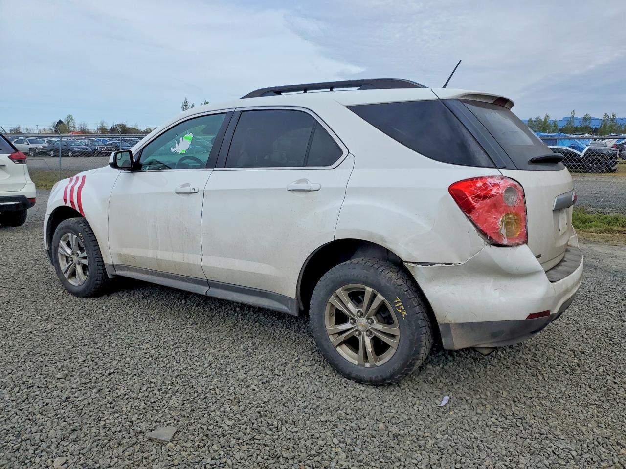 2013 Chevrolet Equinox Lt White vin: 2GNFLEEK1D6369978