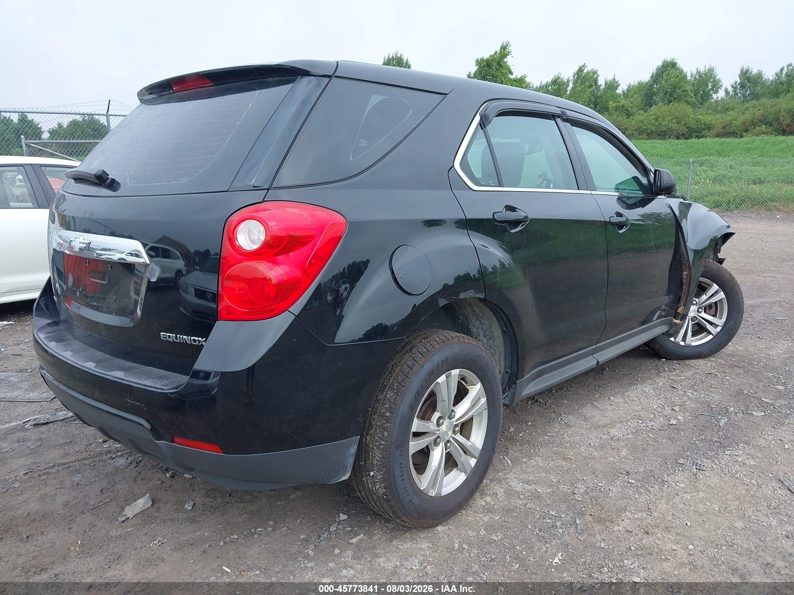 2014 Chevrolet Equinox Ls Black vin: 2GNFLEEK1E6153386