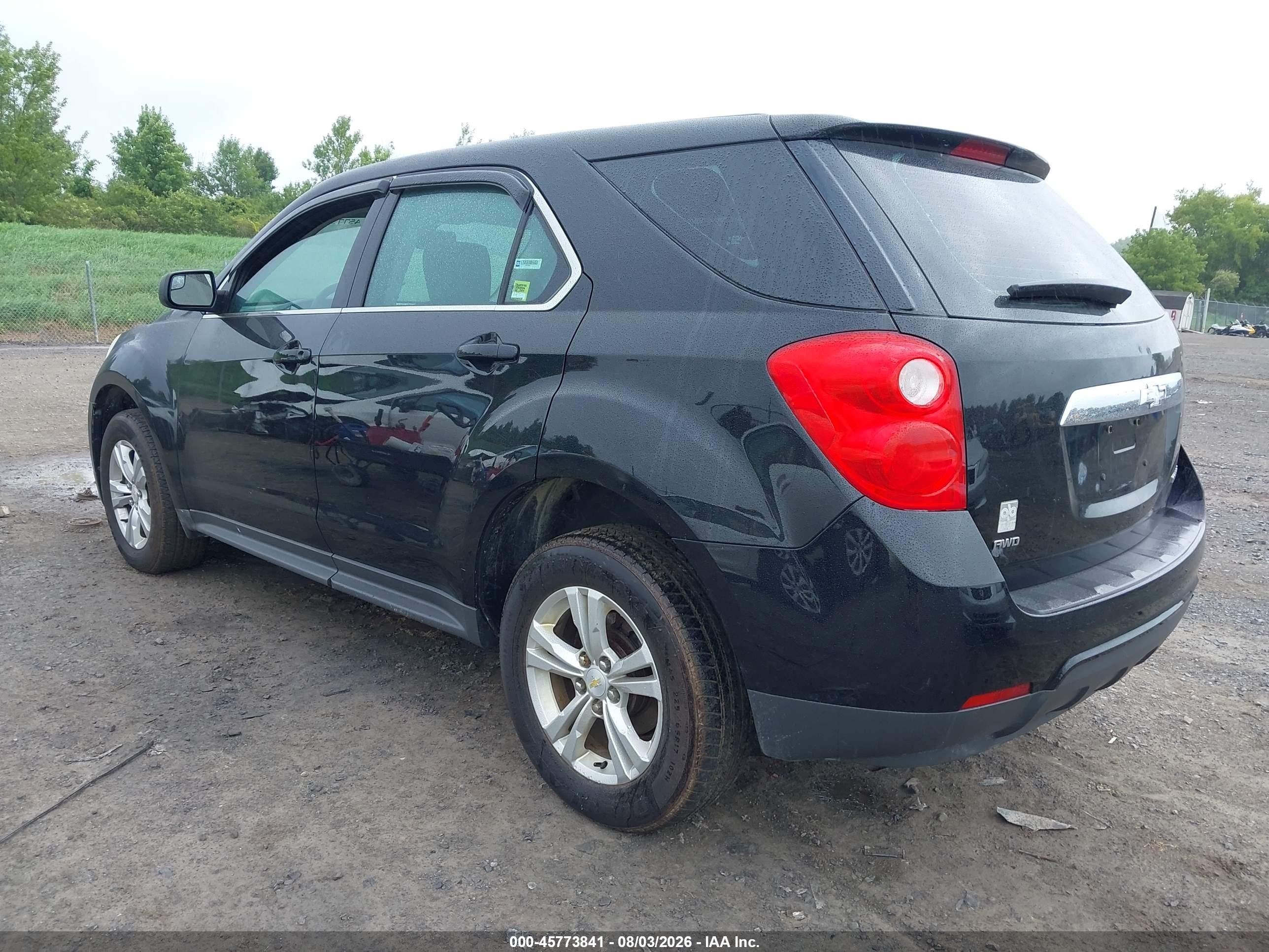 2014 Chevrolet Equinox Ls Black vin: 2GNFLEEK1E6153386