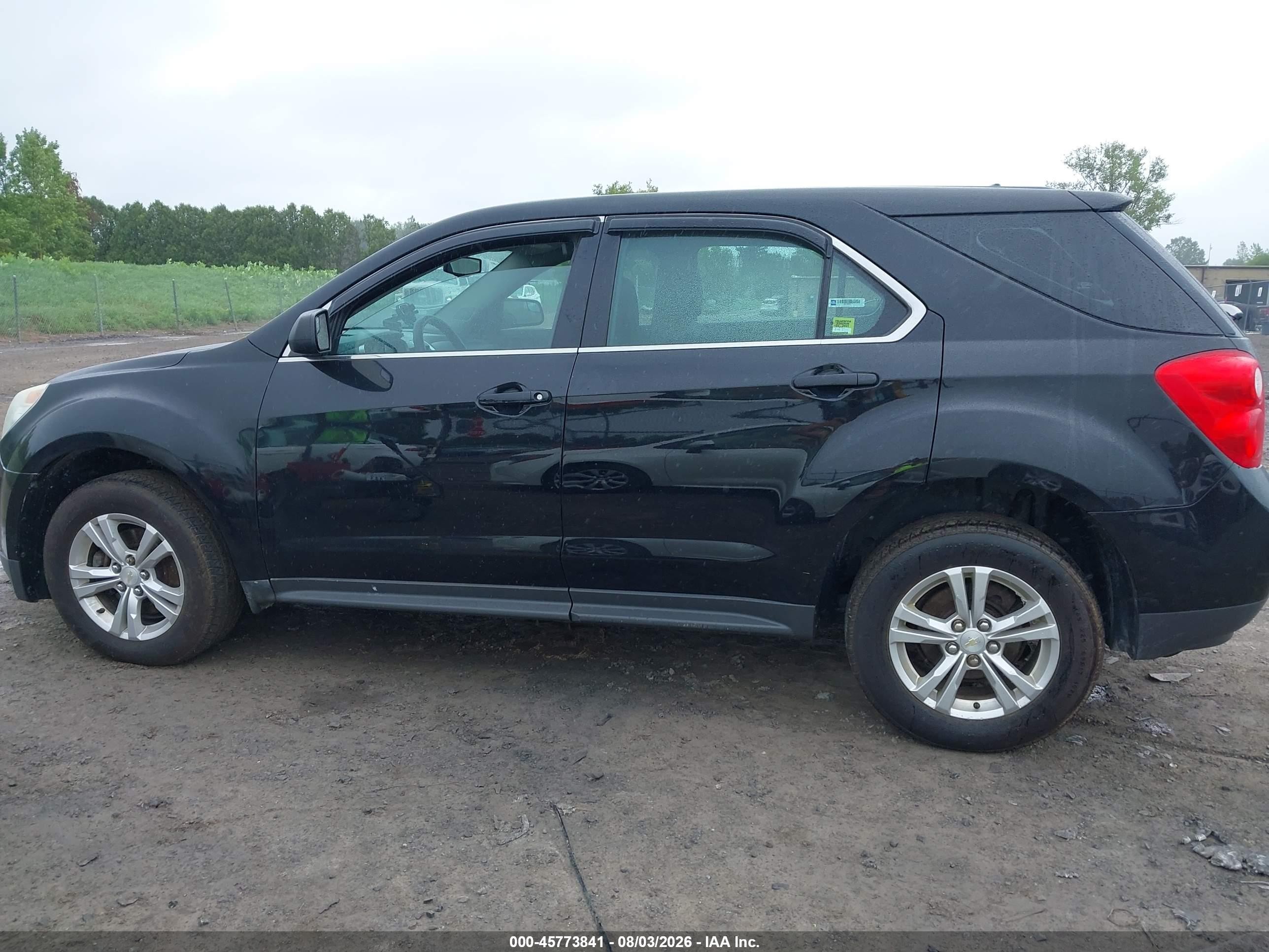 2014 Chevrolet Equinox Ls Black vin: 2GNFLEEK1E6153386