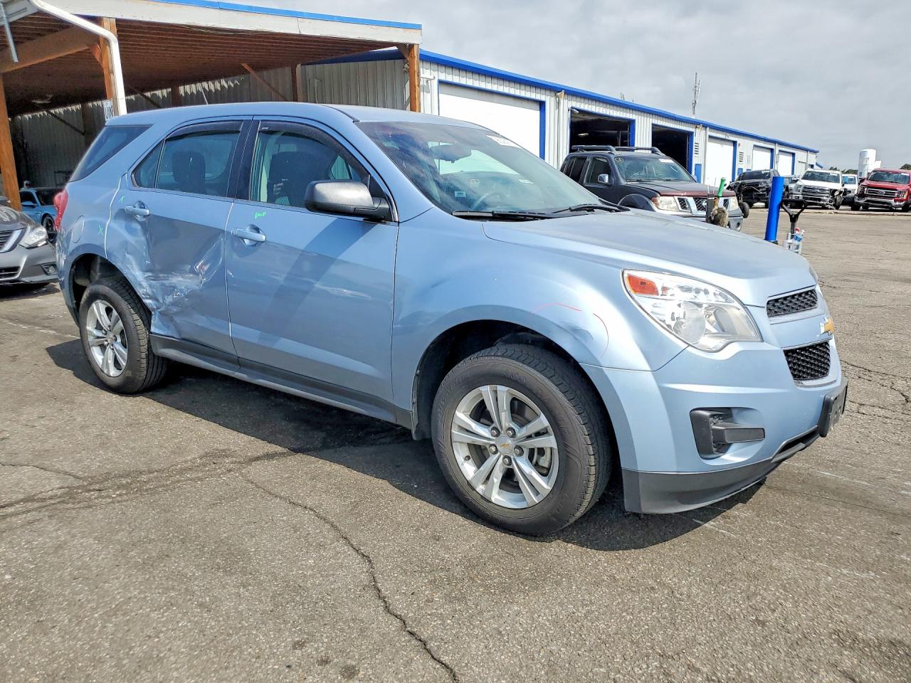 2014 Chevrolet Equinox Ls Blue vin: 2GNFLEEK1E6279747