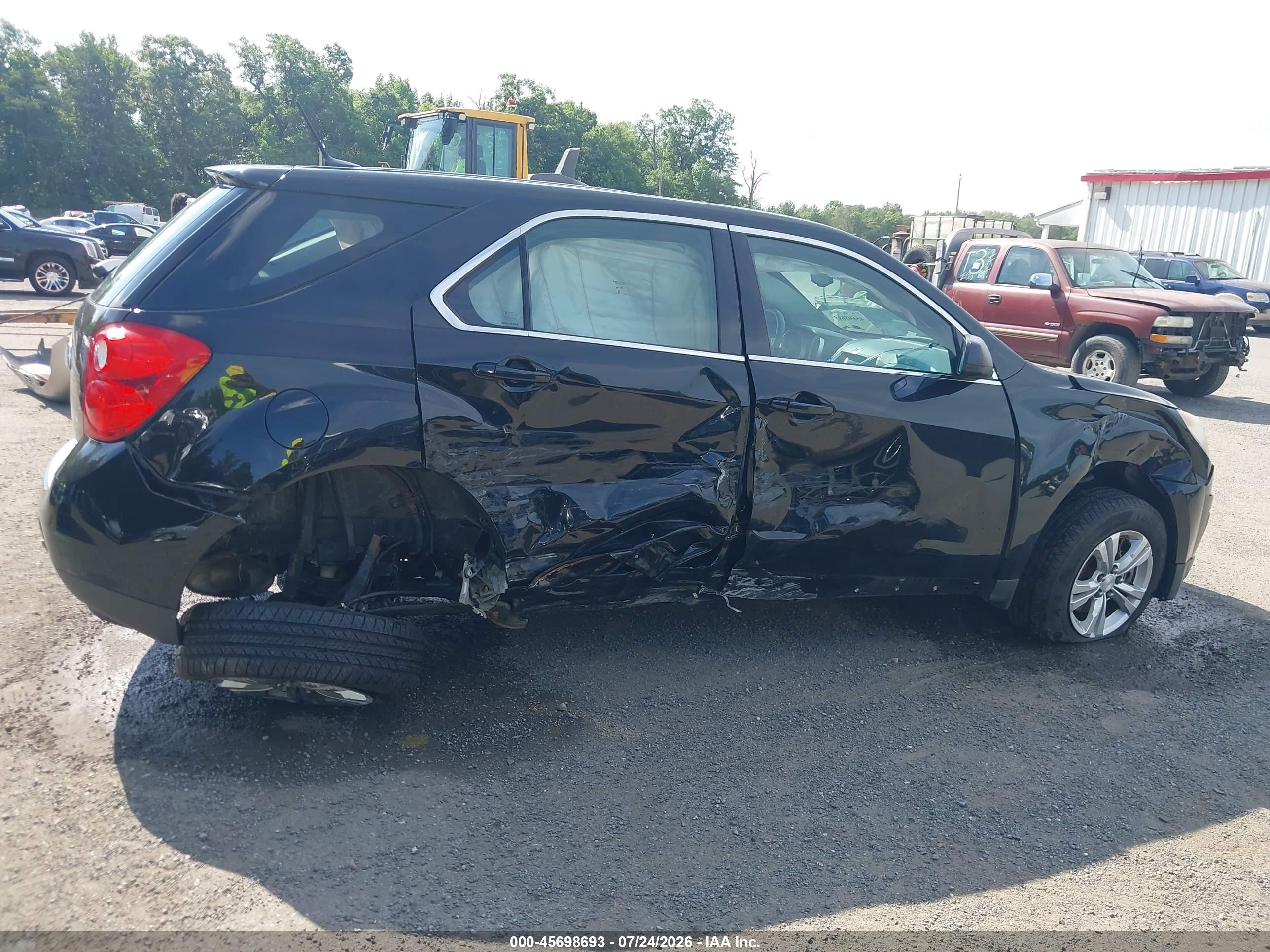 2014 Chevrolet Equinox Ls Black vin: 2GNFLEEK1E6321205