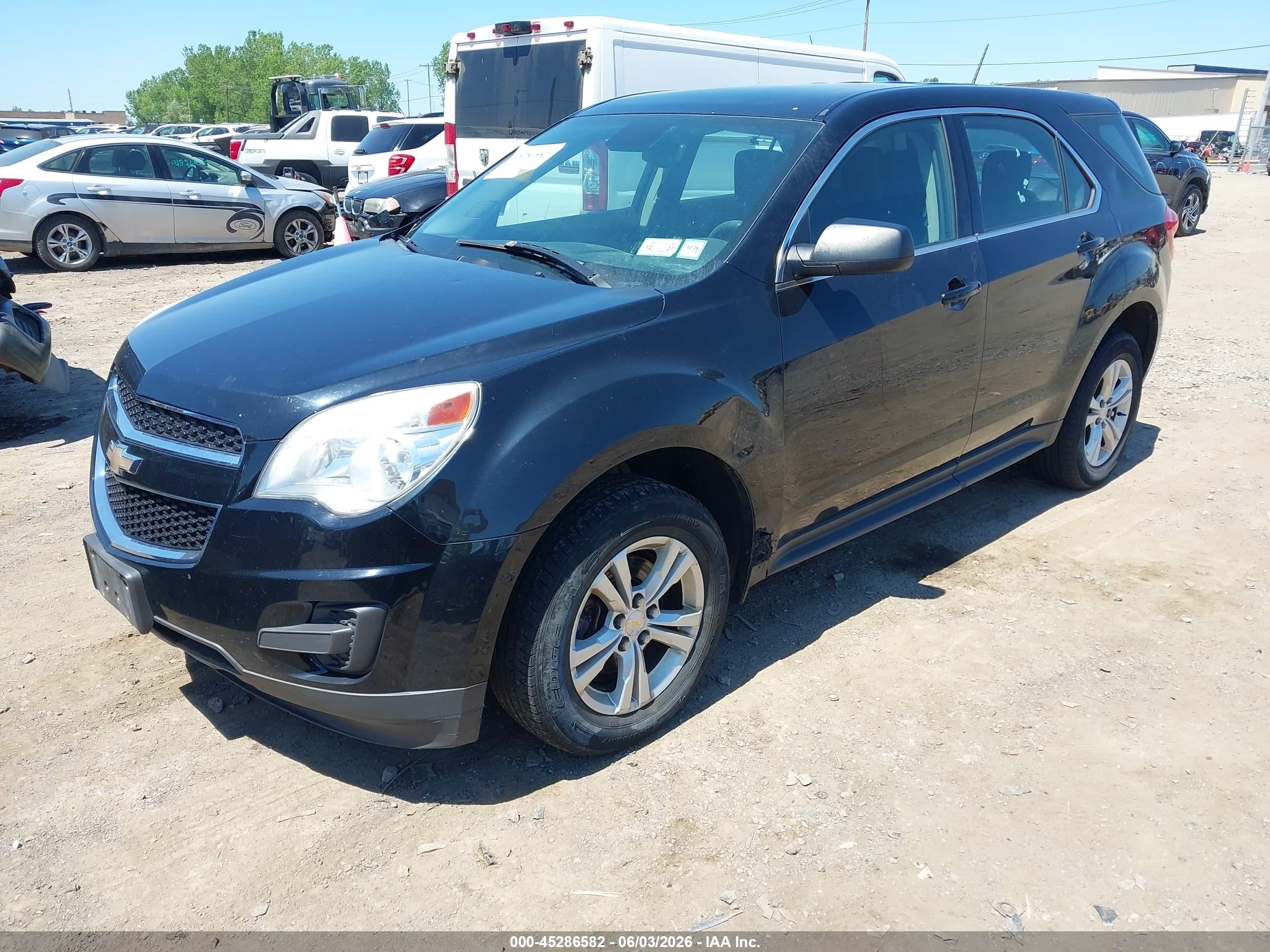 2015 Chevrolet Equinox Ls Black vin: 2GNFLEEK1F6141093