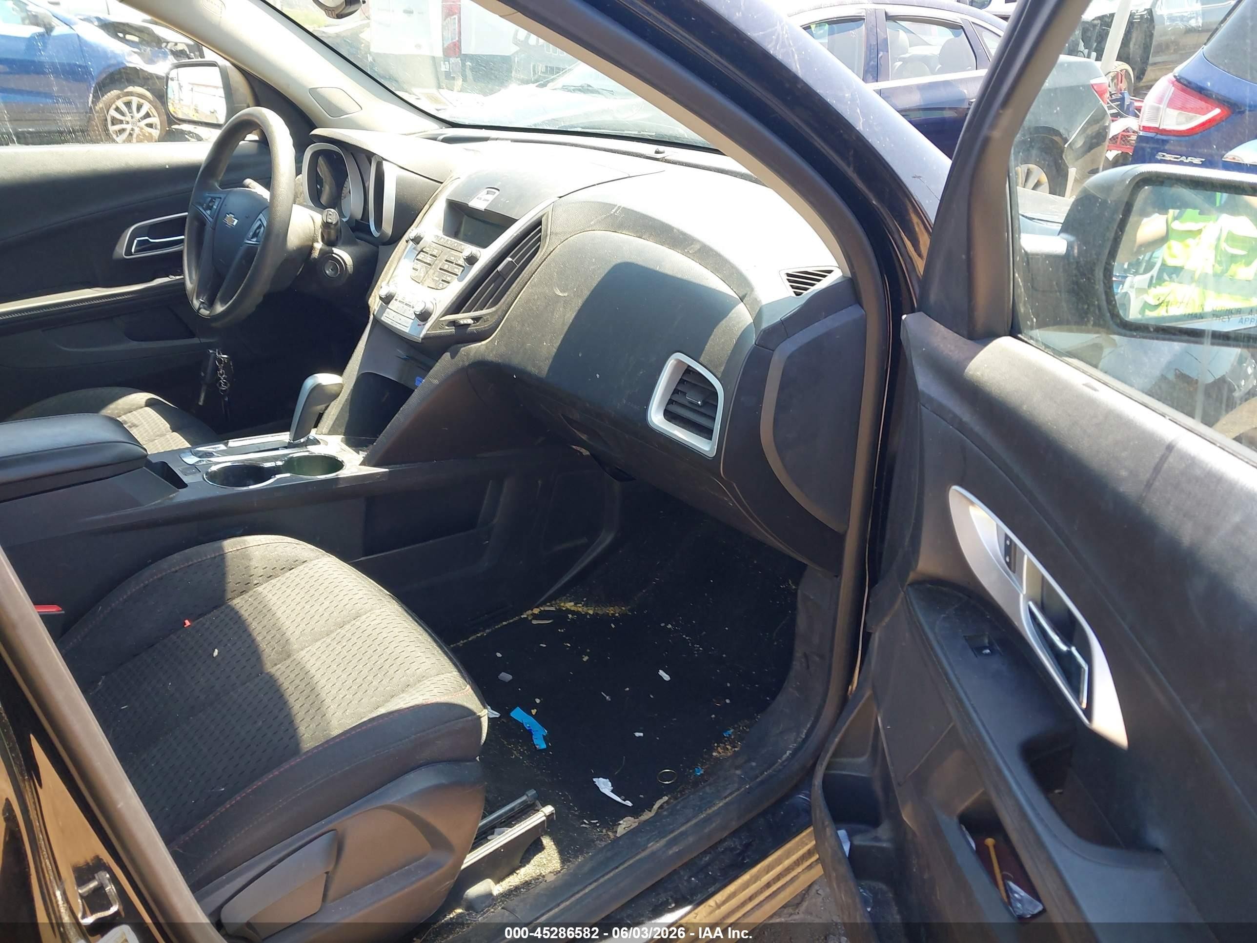 2015 Chevrolet Equinox Ls Black vin: 2GNFLEEK1F6141093