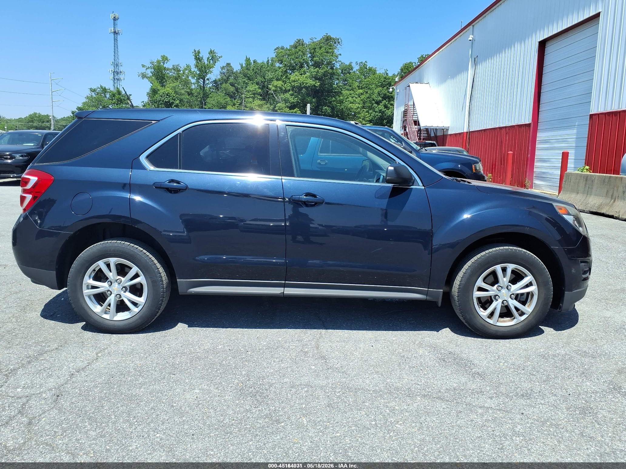 2017 Chevrolet Equinox Ls Blue vin: 2GNFLEEK1H6328112