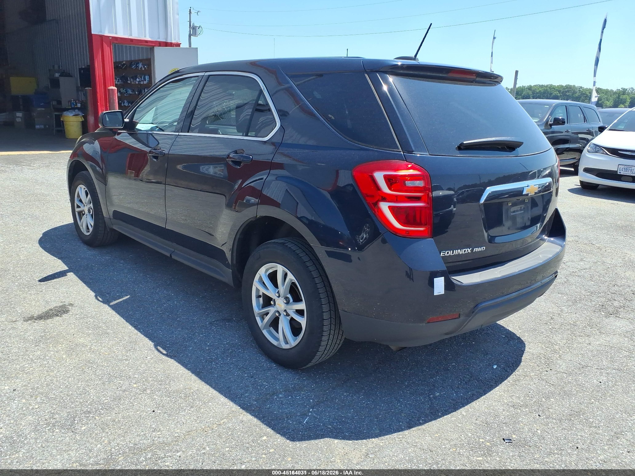 2017 Chevrolet Equinox Ls Blue vin: 2GNFLEEK1H6328112