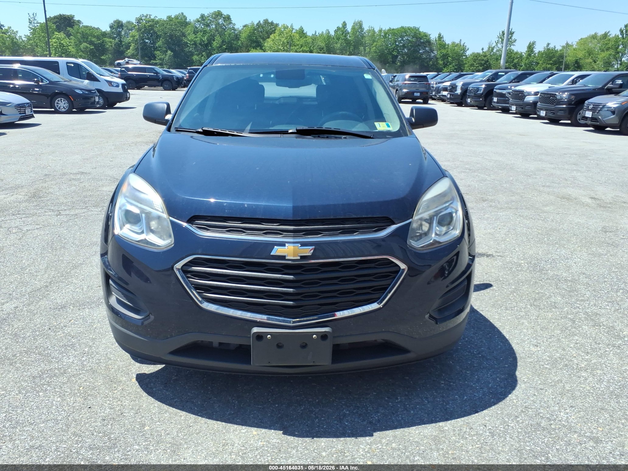 2017 Chevrolet Equinox Ls Blue vin: 2GNFLEEK1H6328112