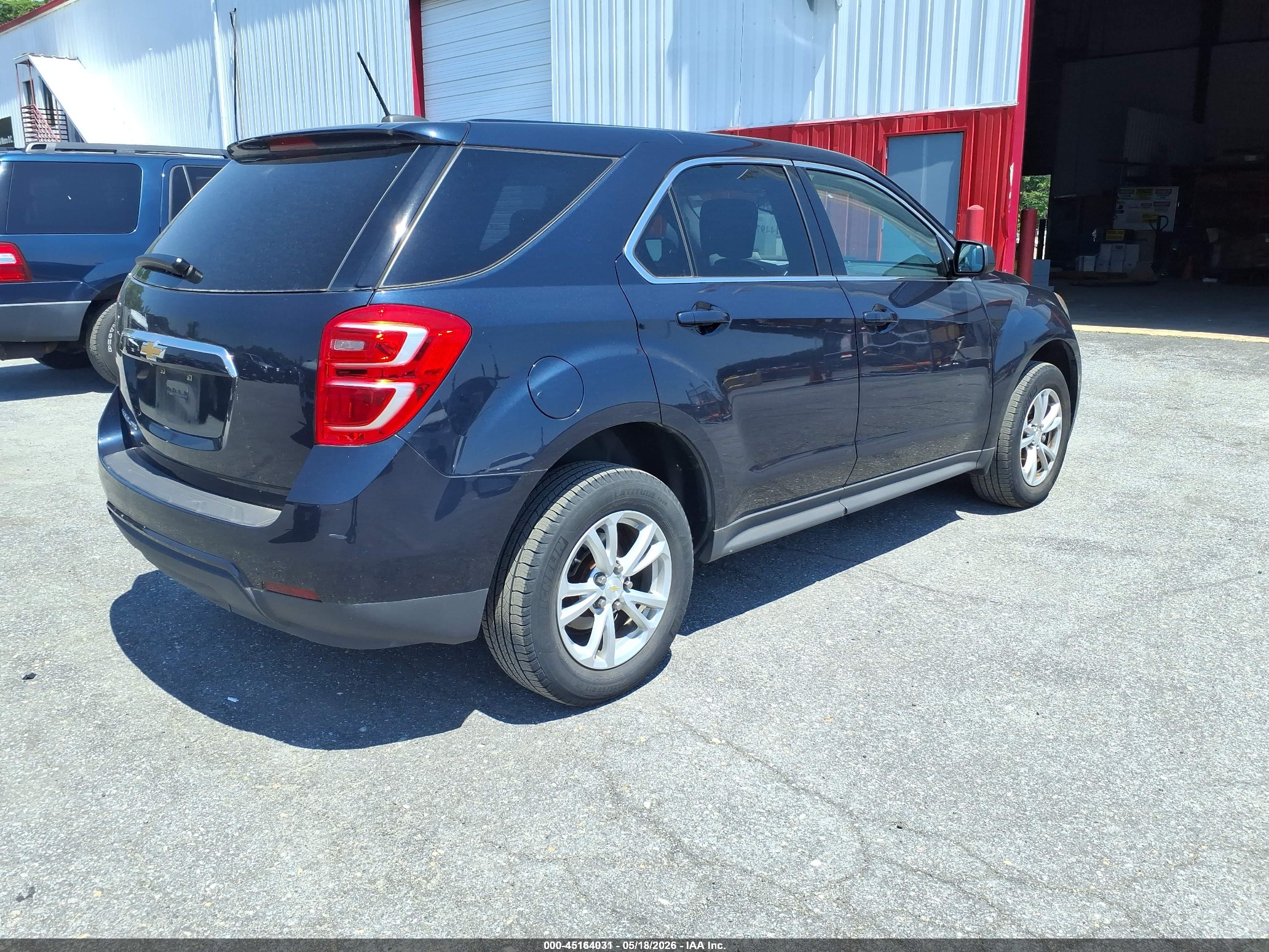 2017 Chevrolet Equinox Ls Blue vin: 2GNFLEEK1H6328112