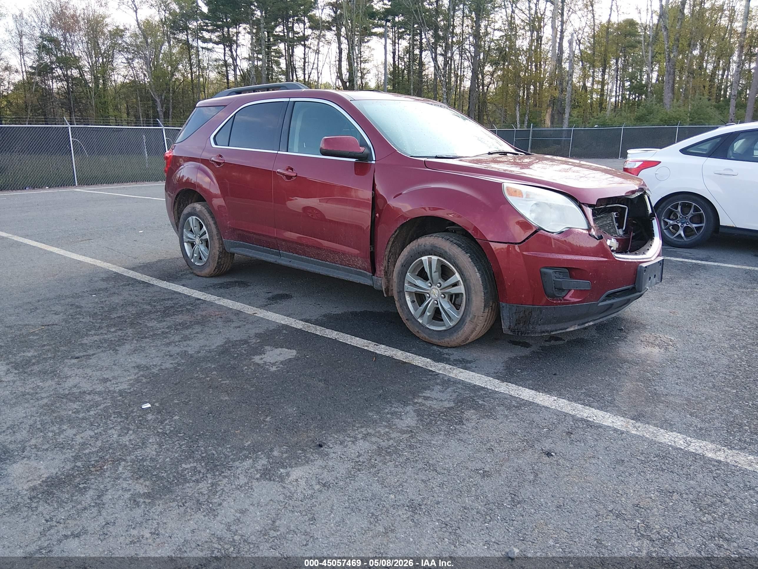 2012 Chevrolet Equinox 1lt Red vin: 2GNFLEEK2C6227301