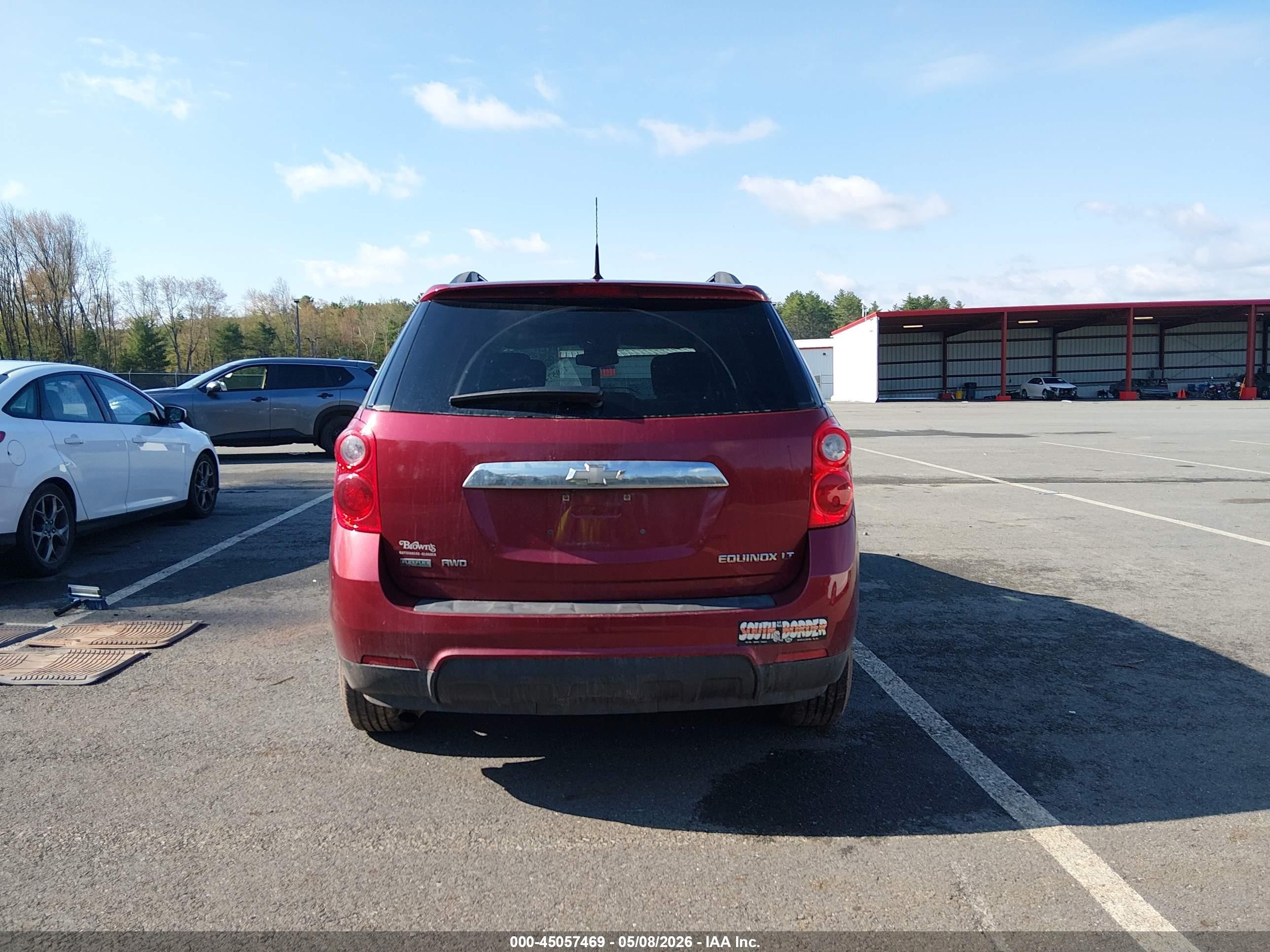 2012 Chevrolet Equinox 1lt Red vin: 2GNFLEEK2C6227301