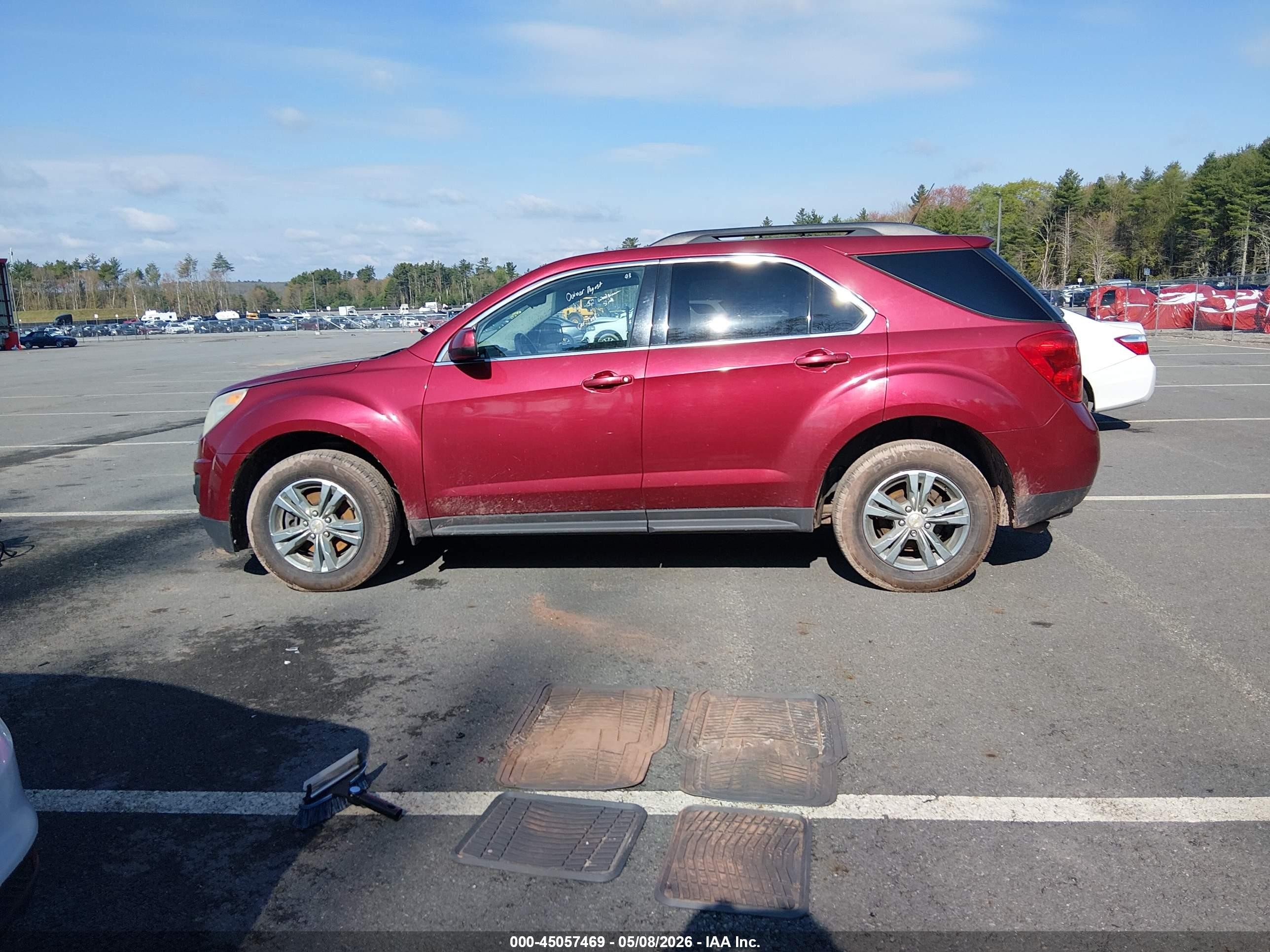2012 Chevrolet Equinox 1lt Red vin: 2GNFLEEK2C6227301