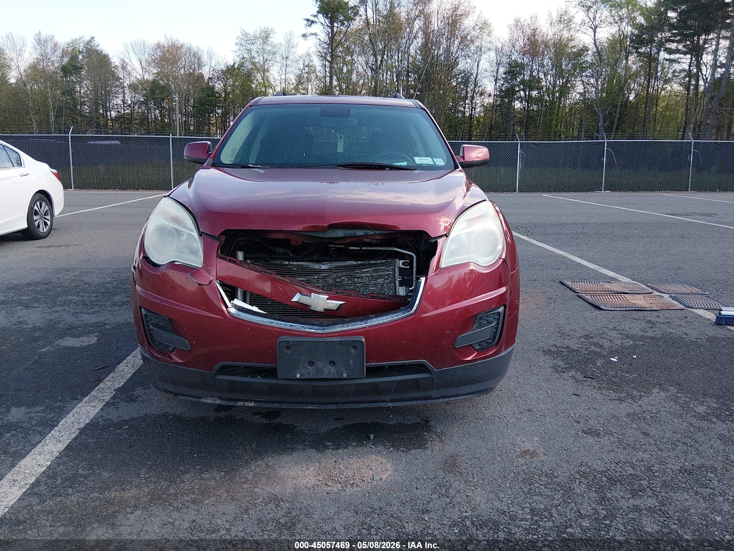 2012 Chevrolet Equinox 1lt Red vin: 2GNFLEEK2C6227301