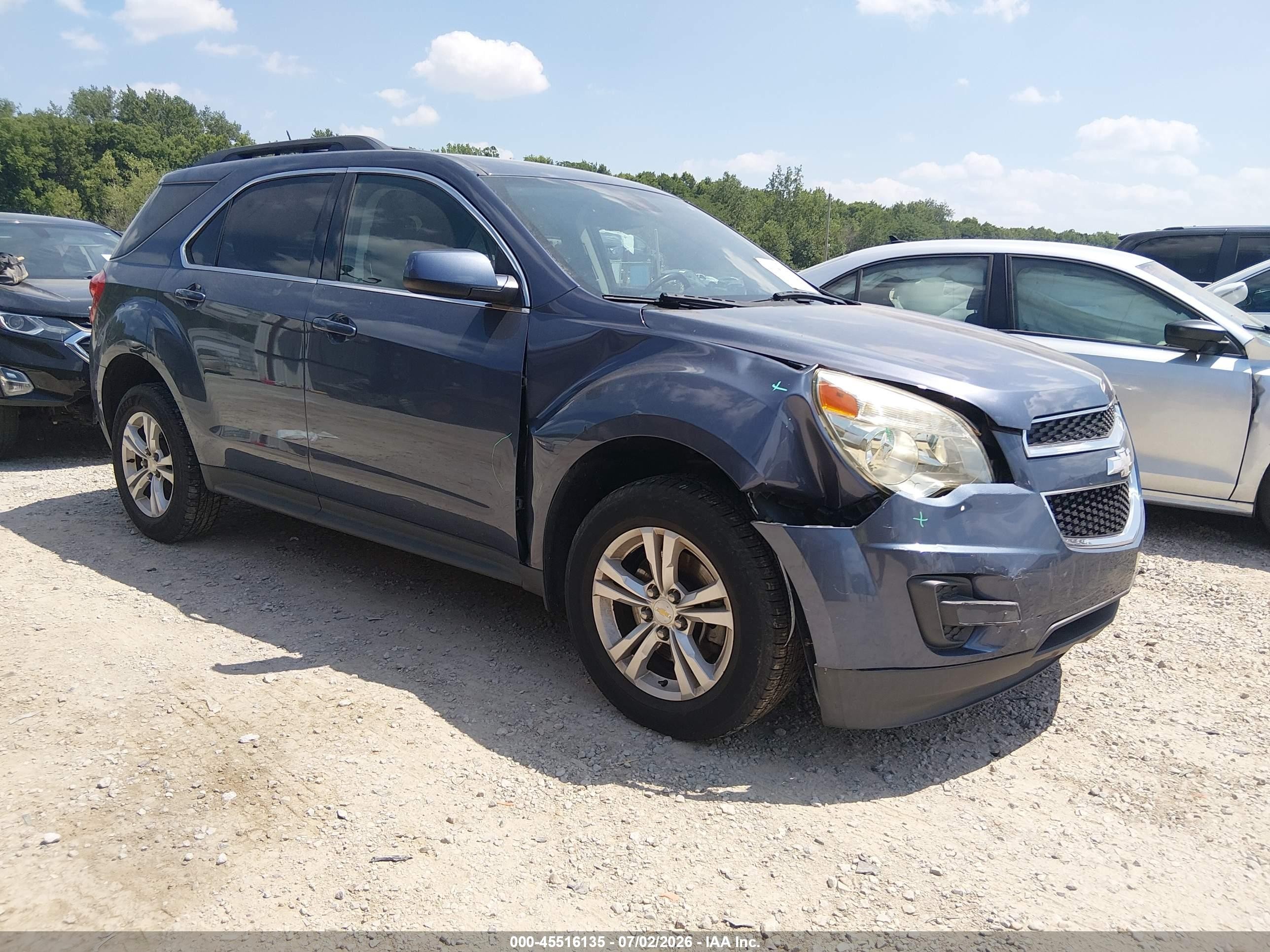 2013 Chevrolet Equinox Lt Синий vin: 2GNFLEEK2D6208295