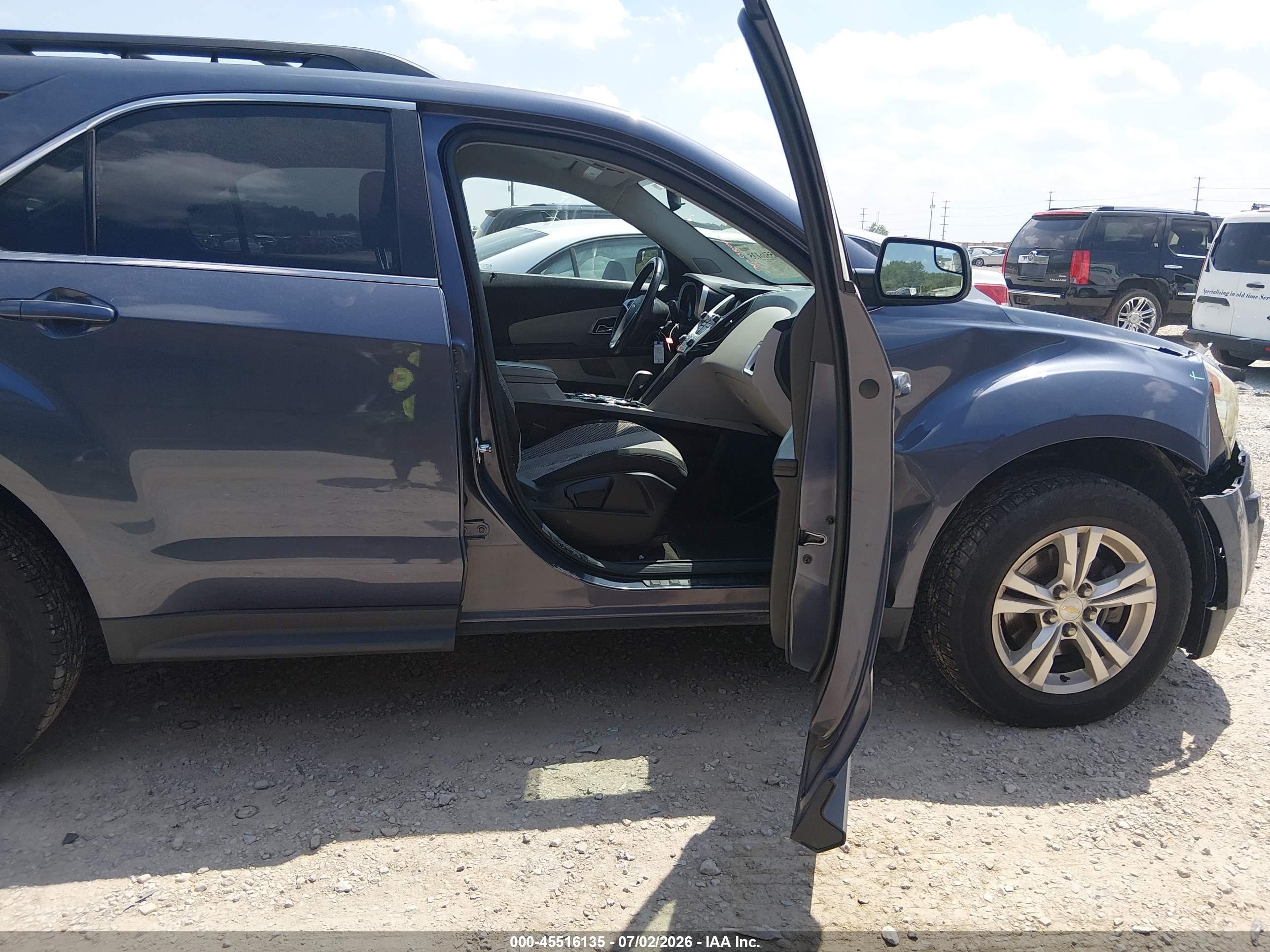 2013 Chevrolet Equinox Lt Blue vin: 2GNFLEEK2D6208295
