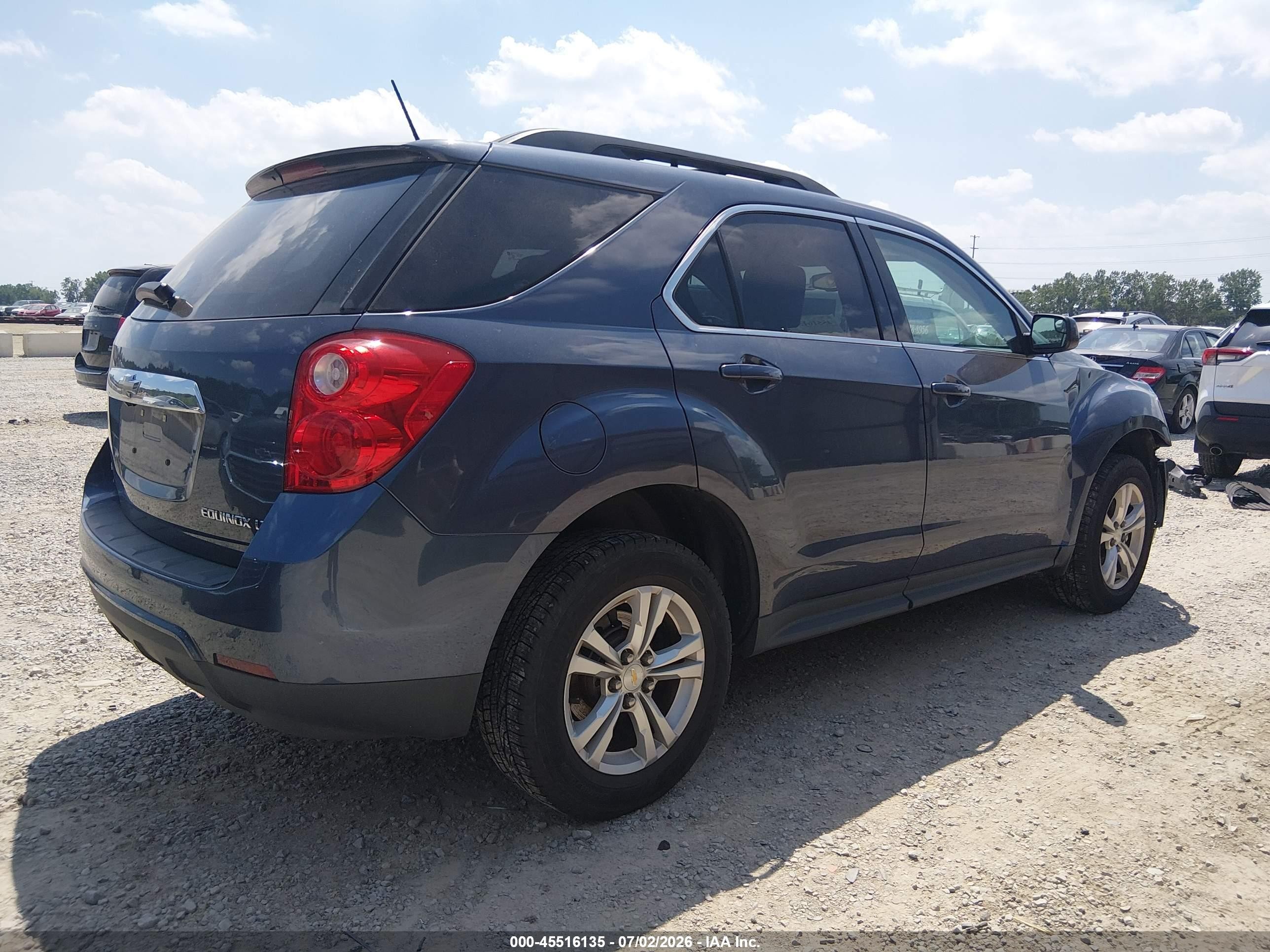 2013 Chevrolet Equinox Lt Blue vin: 2GNFLEEK2D6208295