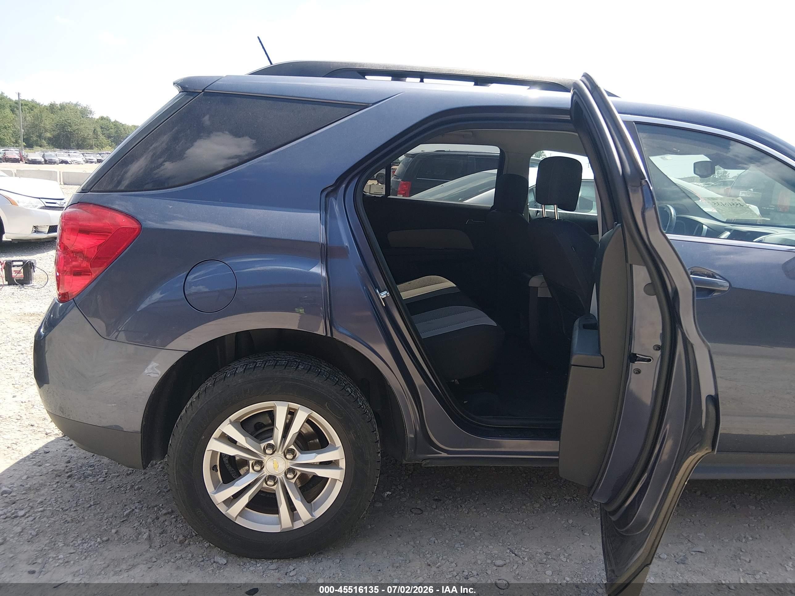 2013 Chevrolet Equinox Lt Blue vin: 2GNFLEEK2D6208295