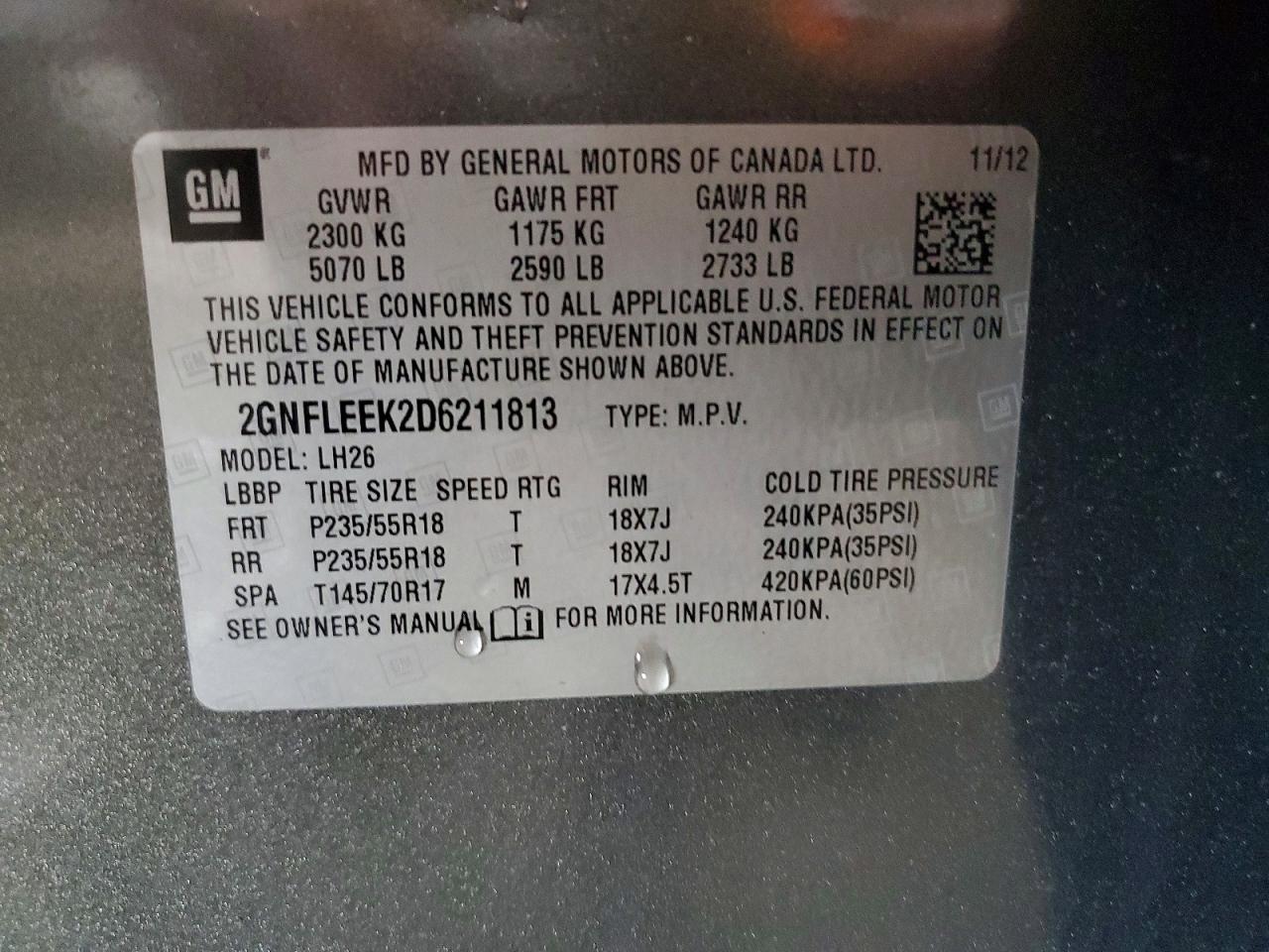 2013 Chevrolet Equinox Lt Gray vin: 2GNFLEEK2D6211813