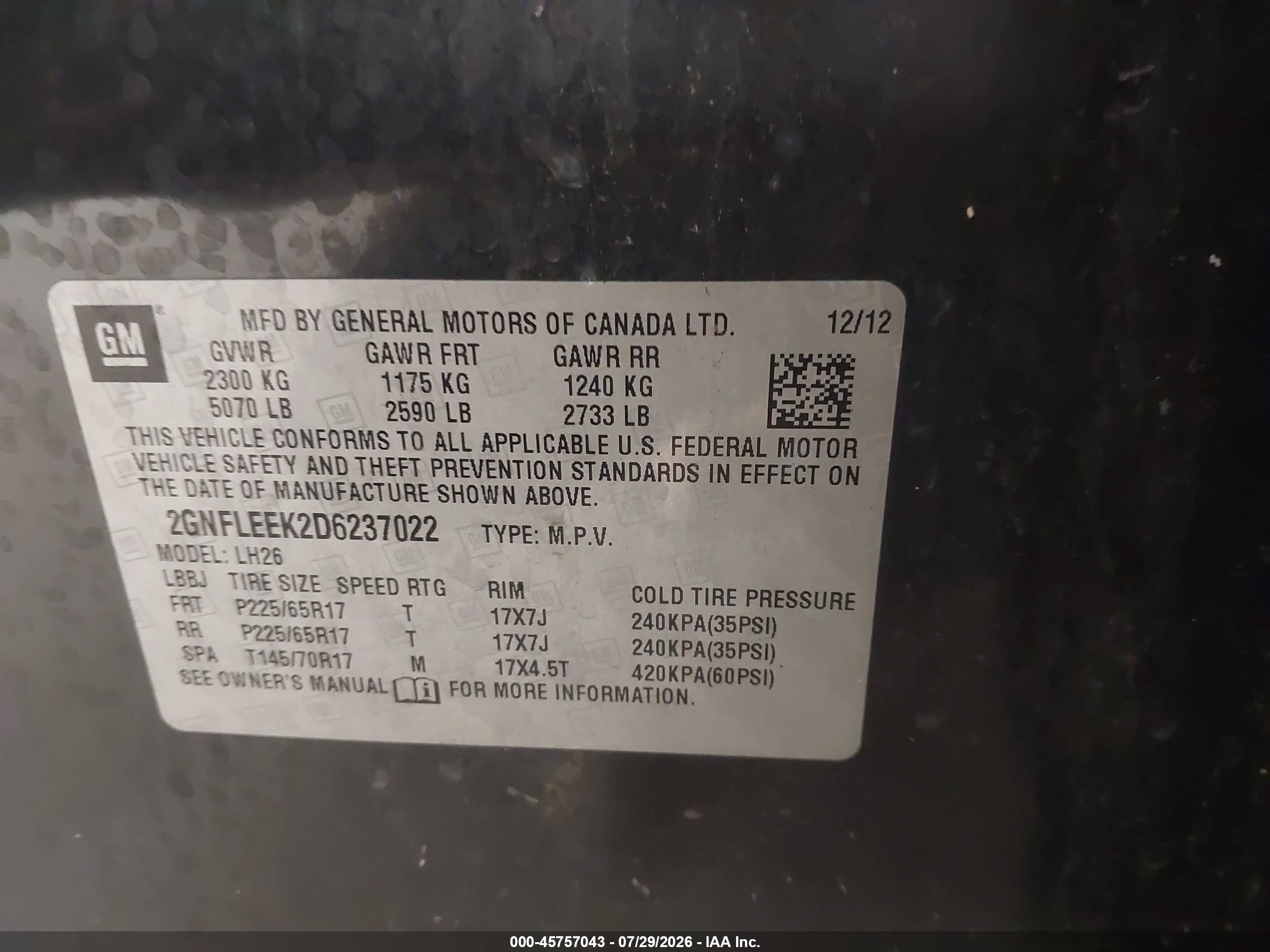 2013 Chevrolet Equinox Lt Gray vin: 2GNFLEEK2D6237022