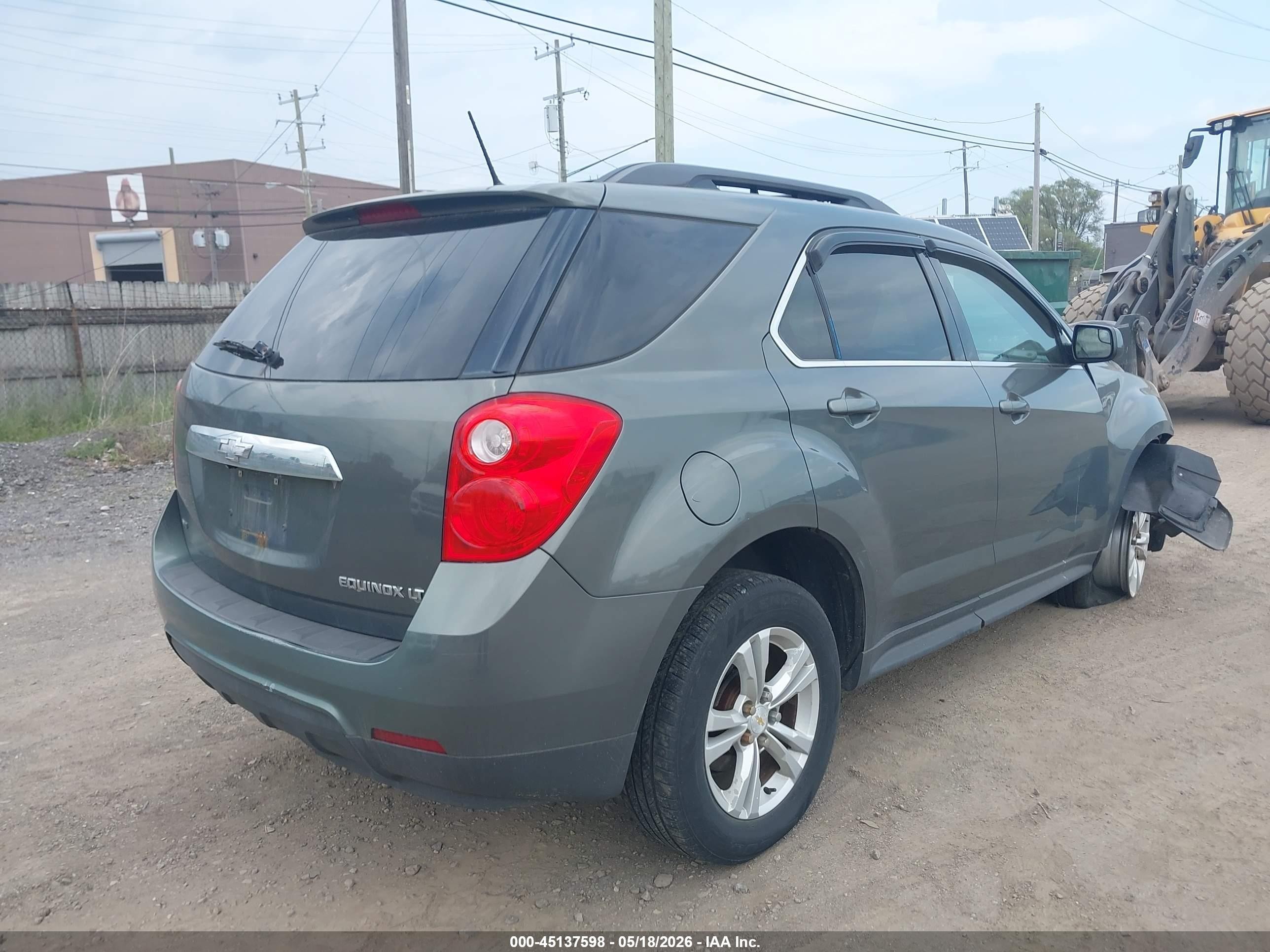 2013 Chevrolet Equinox Lt Gray vin: 2GNFLEEK2D6298063