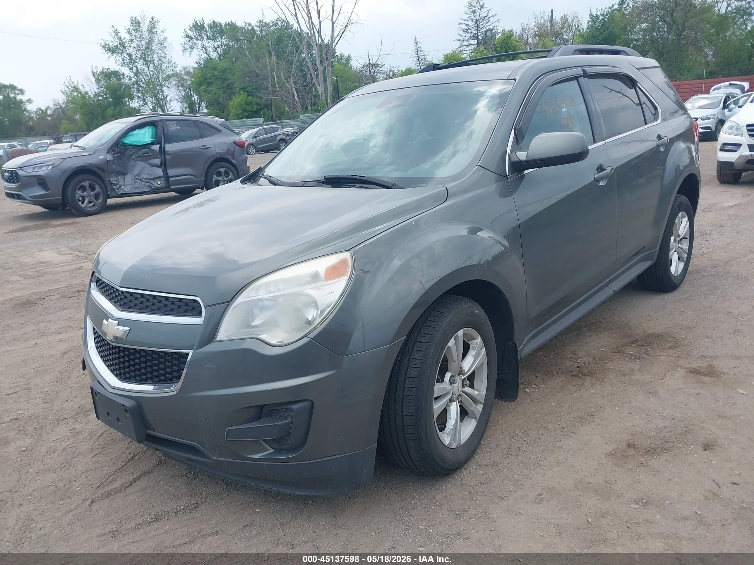 2013 Chevrolet Equinox Lt Gray vin: 2GNFLEEK2D6298063