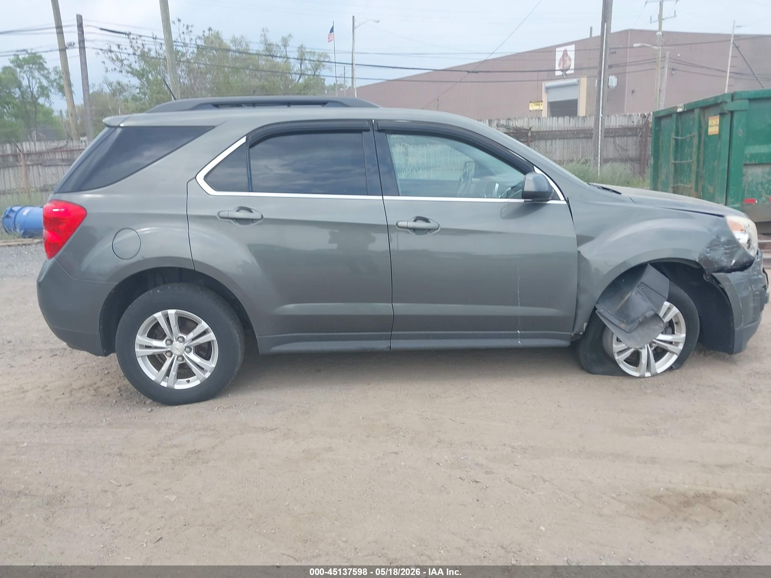 2013 Chevrolet Equinox Lt Gray vin: 2GNFLEEK2D6298063