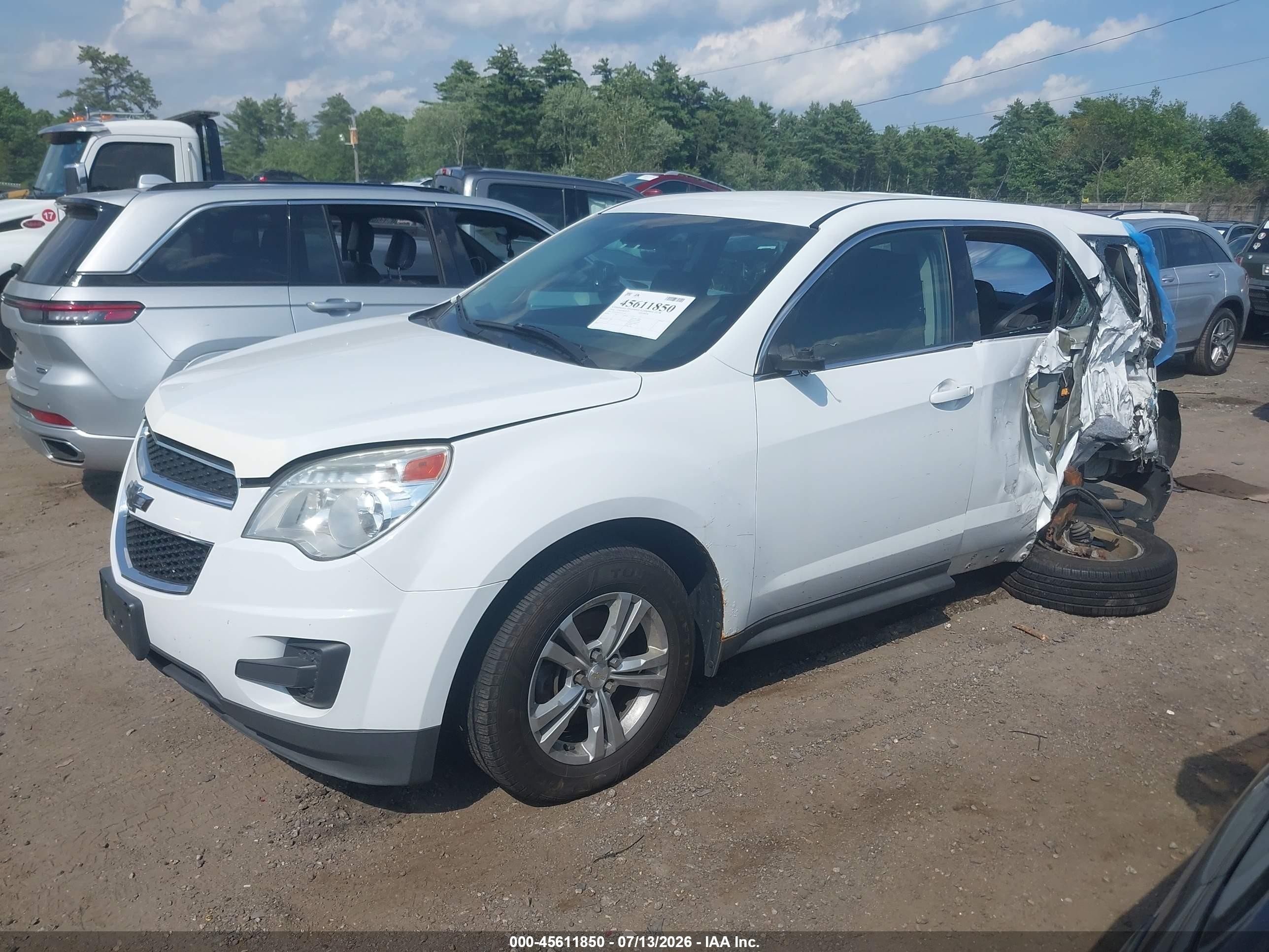 2014 Chevrolet Equinox Ls Белый vin: 2GNFLEEK2E6167250