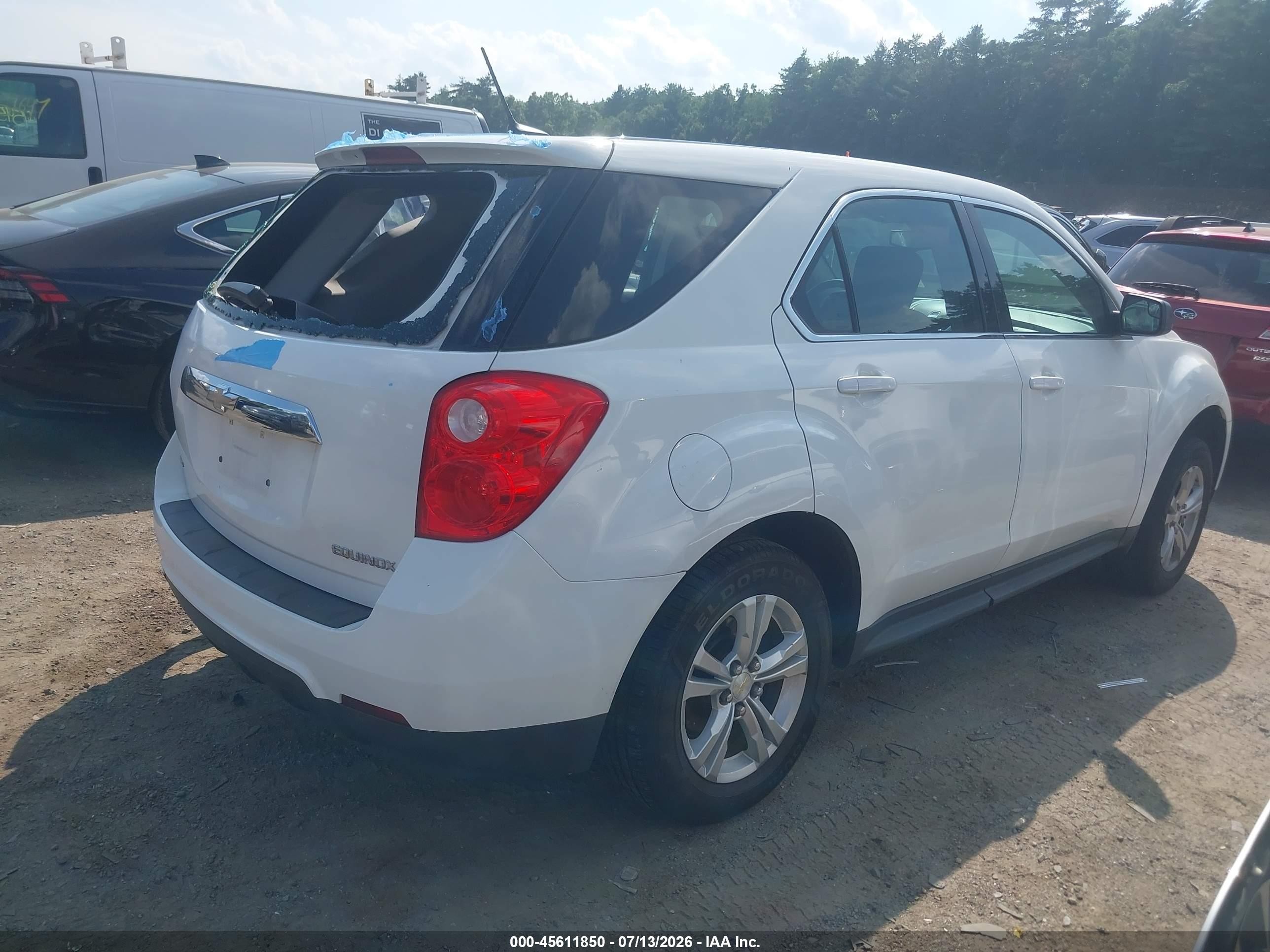 2014 Chevrolet Equinox Ls Белый vin: 2GNFLEEK2E6167250