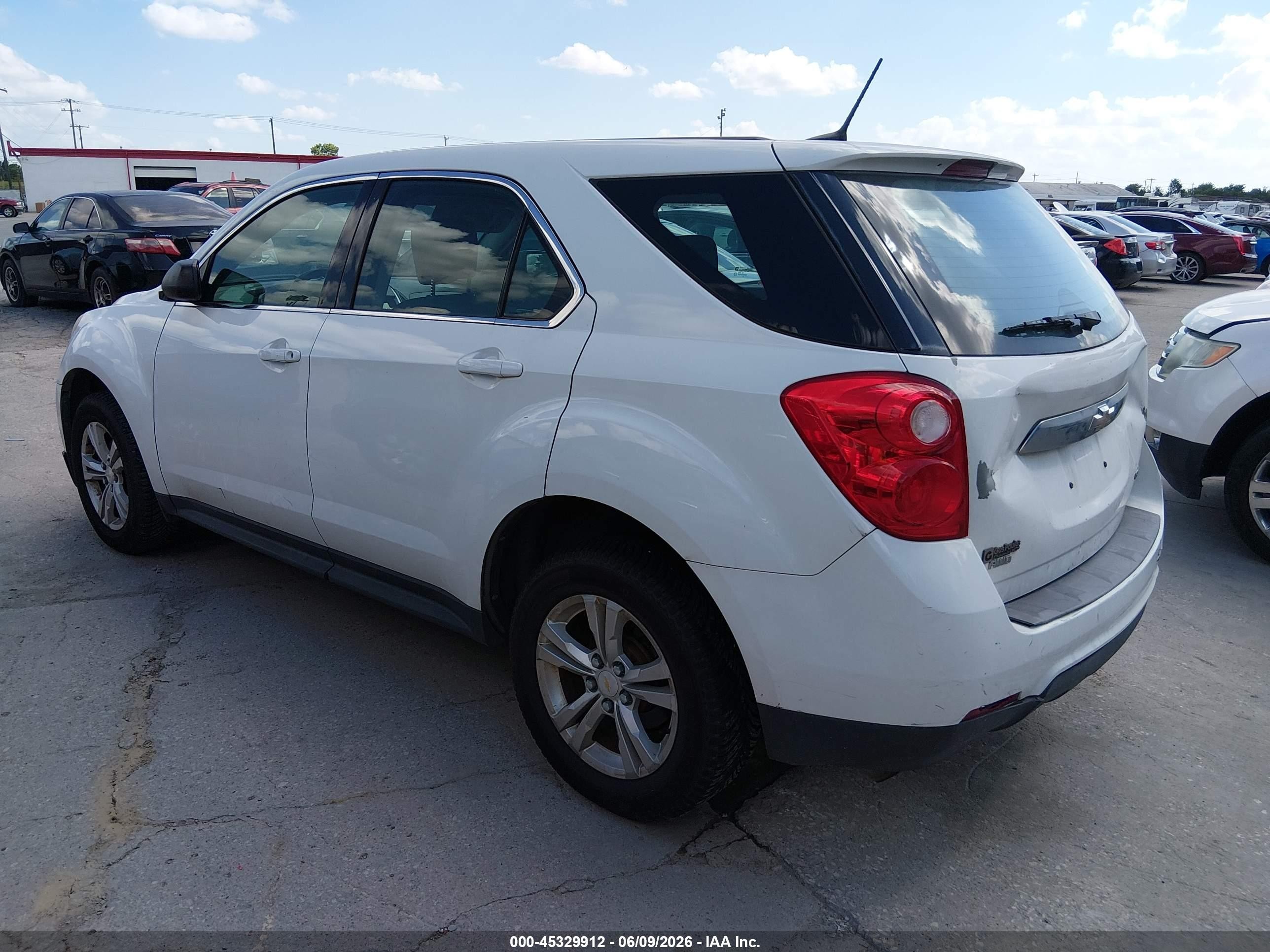 2014 Chevrolet Equinox Ls White vin: 2GNFLEEK2E6184601