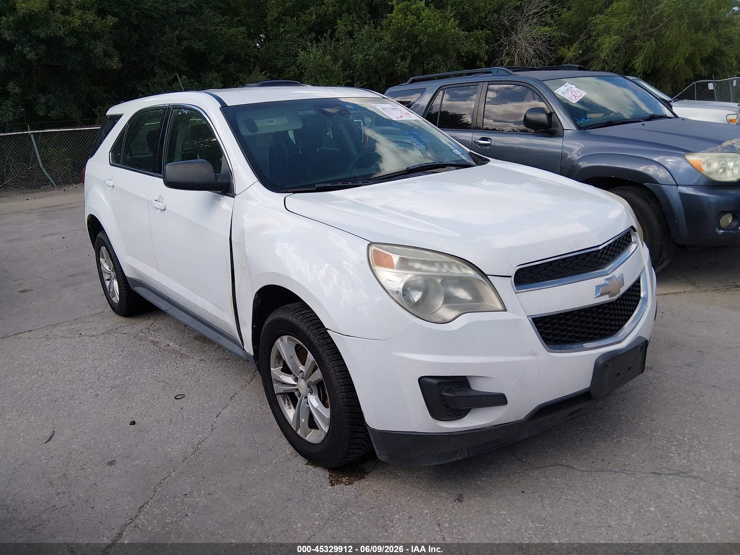 2014 Chevrolet Equinox Ls White vin: 2GNFLEEK2E6184601