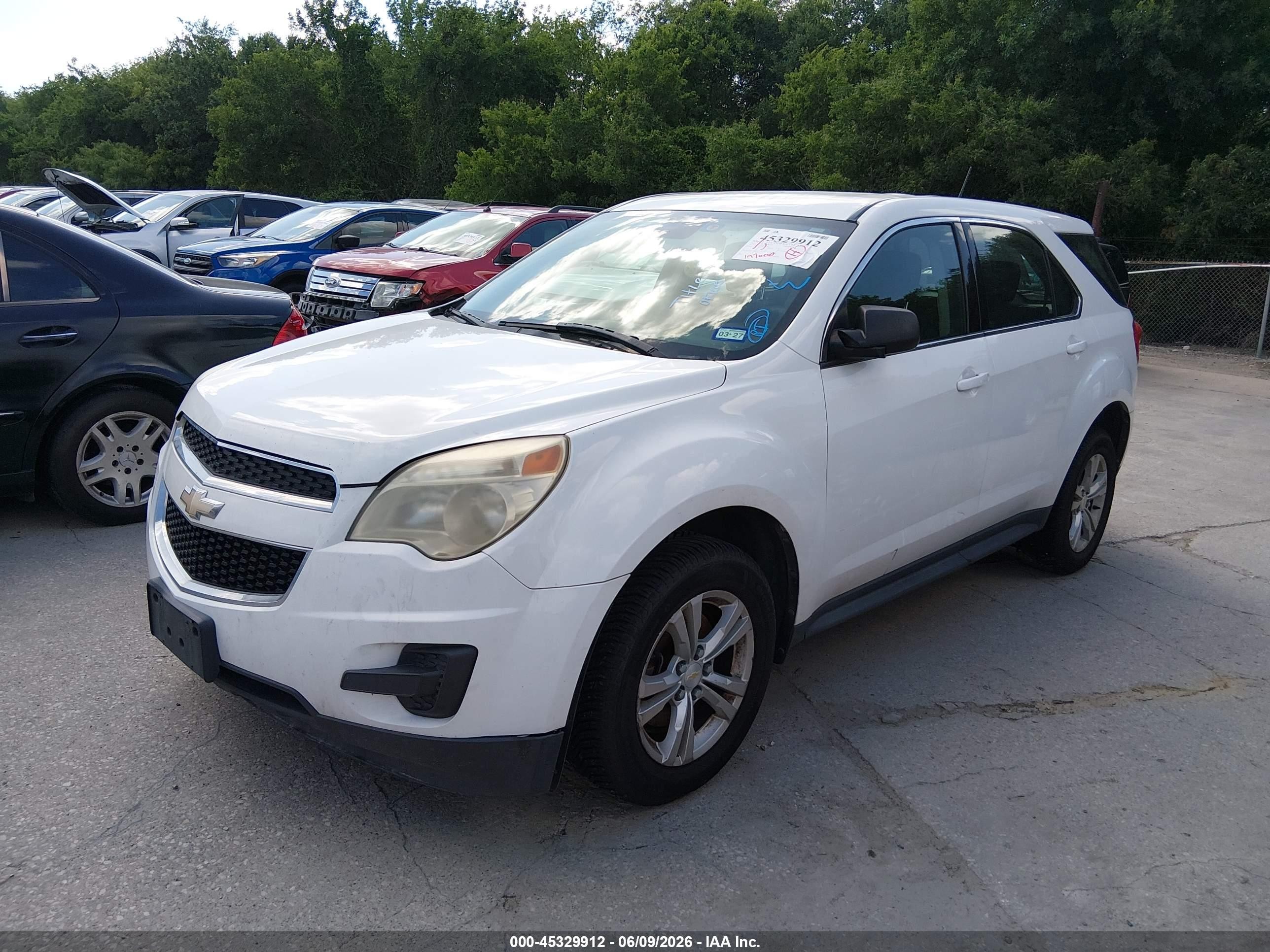 2014 Chevrolet Equinox Ls White vin: 2GNFLEEK2E6184601