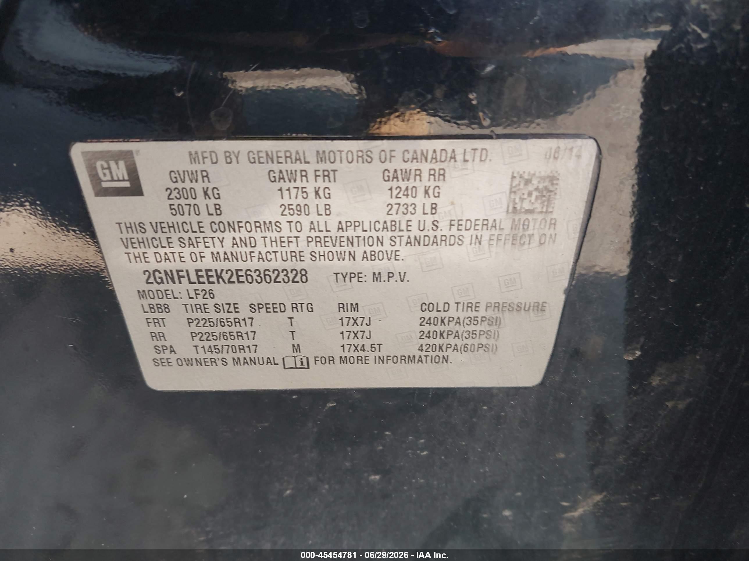 2014 Chevrolet Equinox Ls Black vin: 2GNFLEEK2E6362328