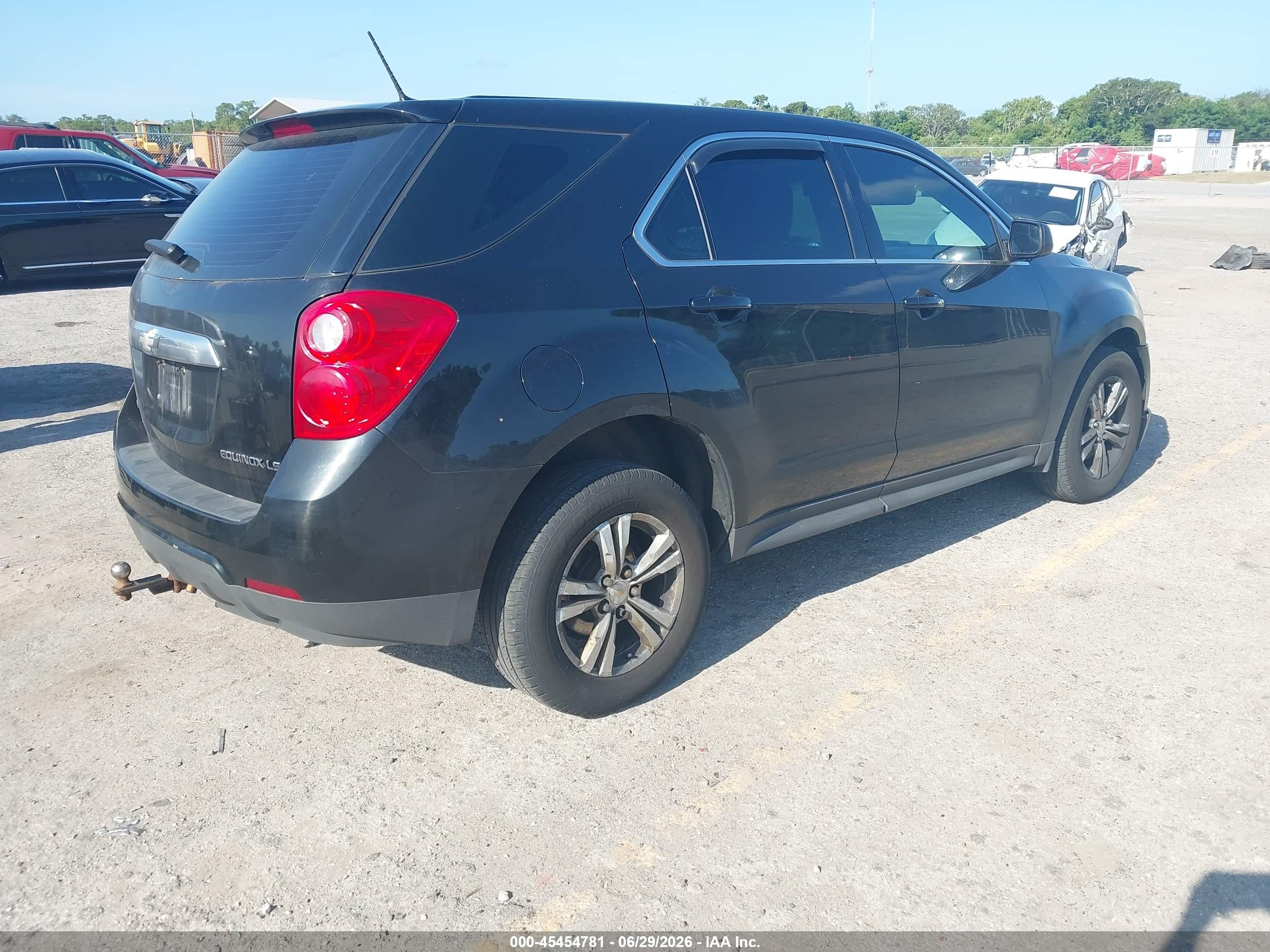 2014 Chevrolet Equinox Ls Black vin: 2GNFLEEK2E6362328