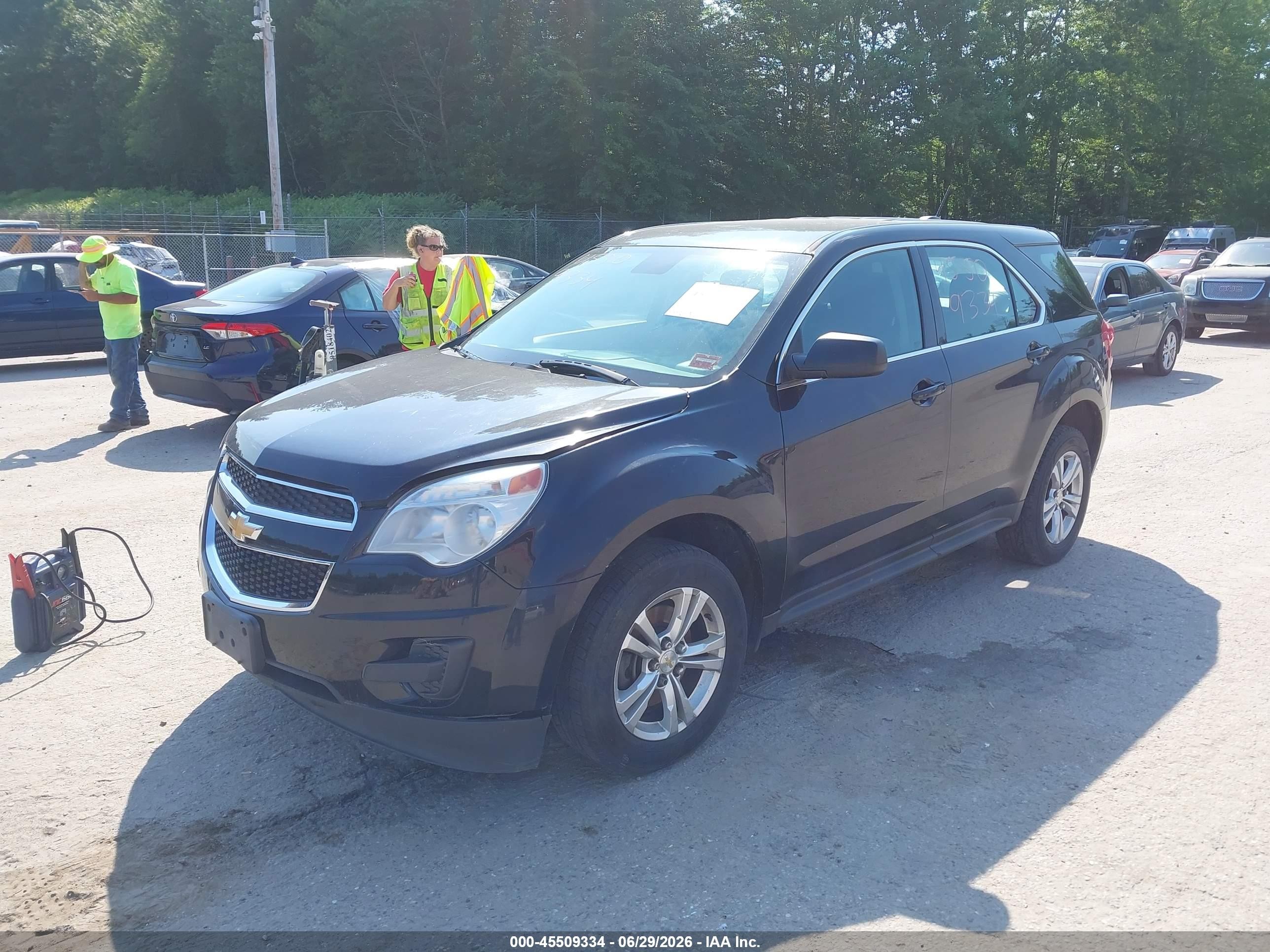 2015 Chevrolet Equinox Ls Black vin: 2GNFLEEK2F6186589